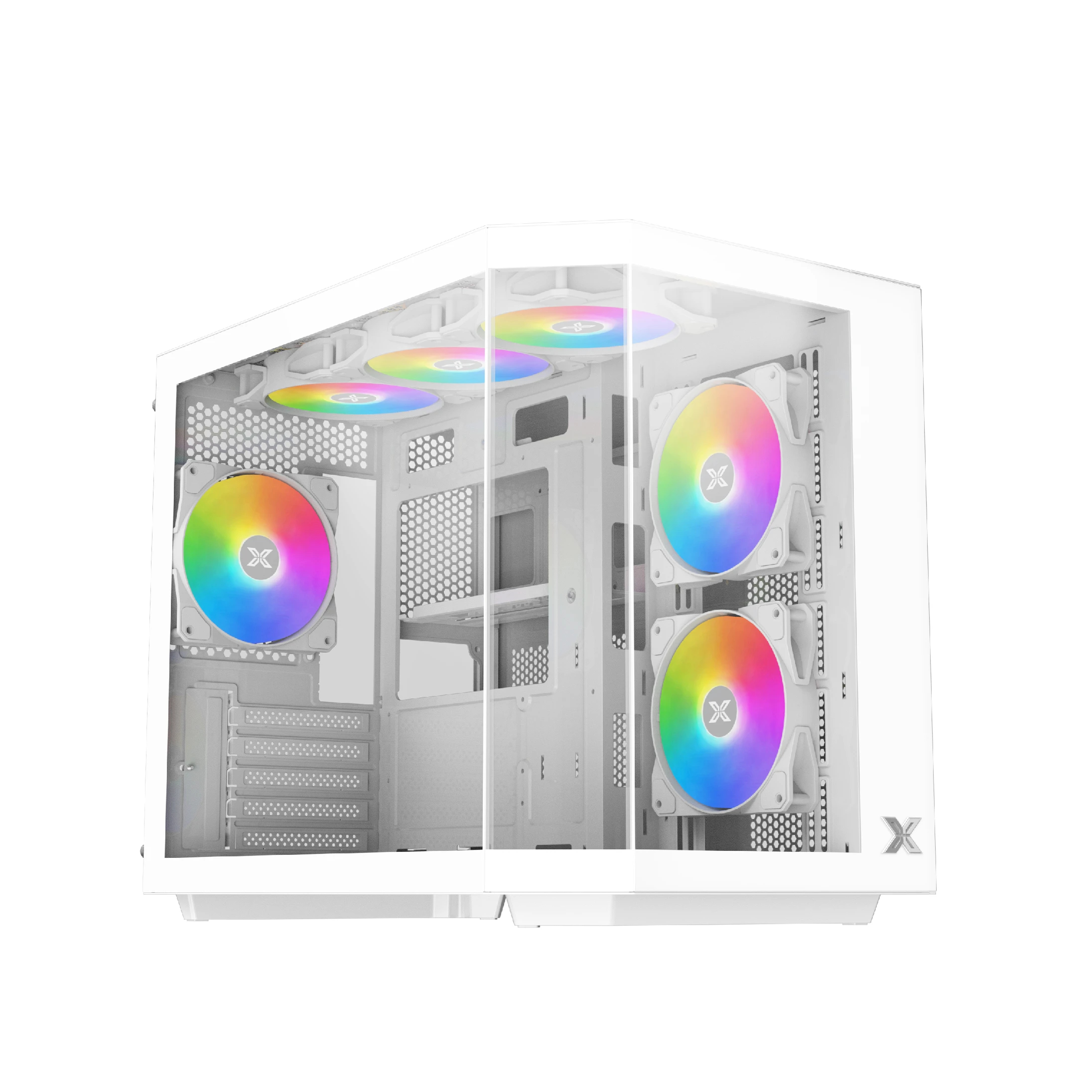 Xigmatek кутия Case mATX - Cubi M Arctic - 6 ARGB Fans