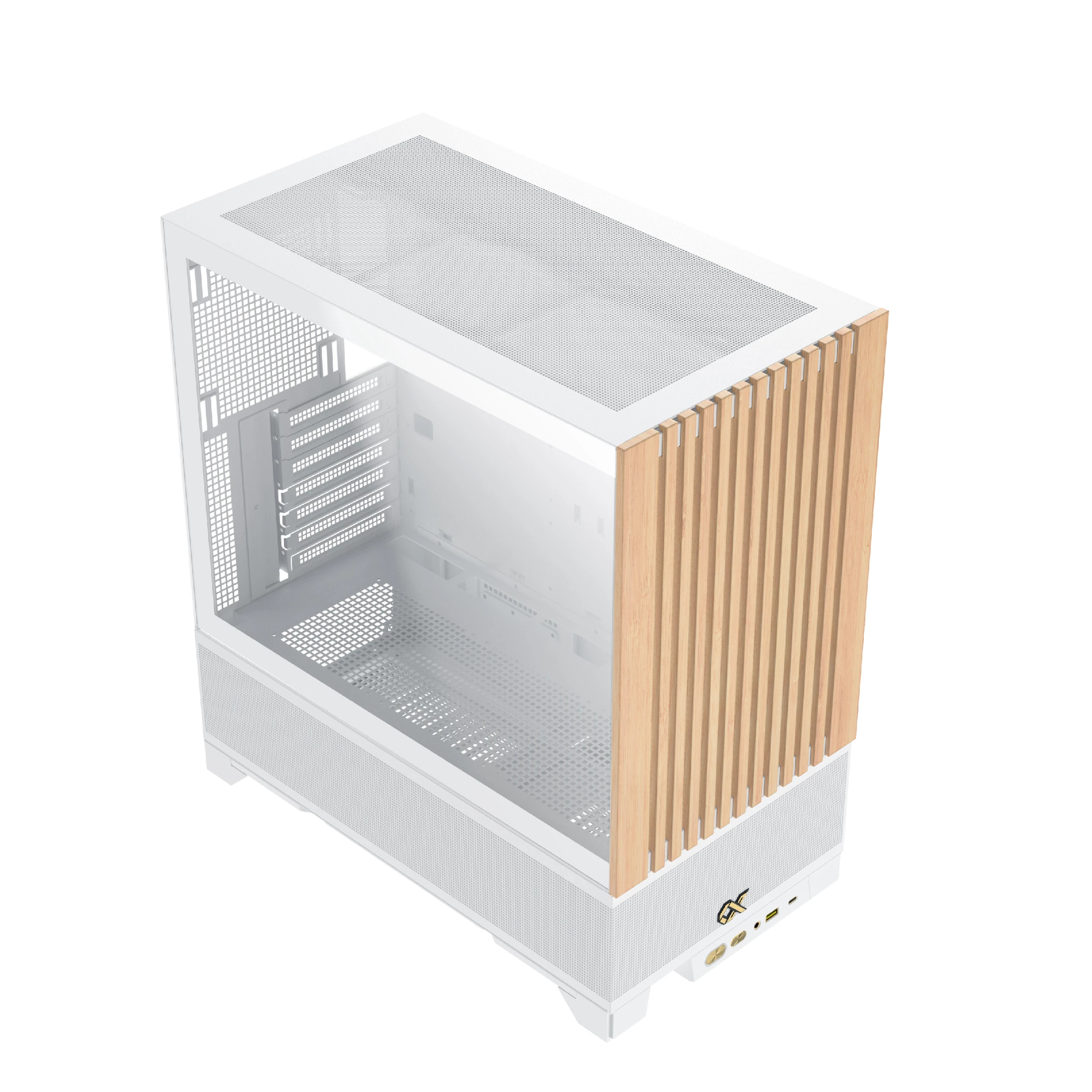 Xigmatek кутия Case EATX - Endorphin WD Arctic, Addressable RGB, Wood