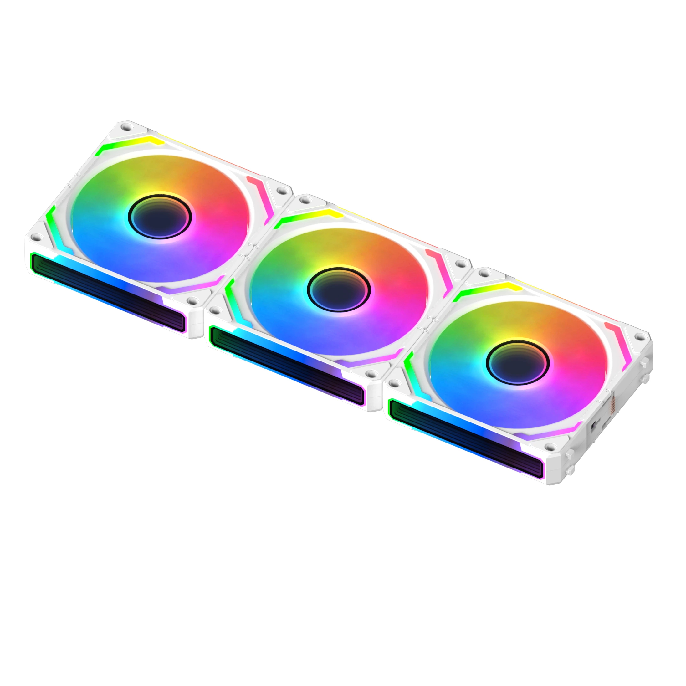 Xigmatek Комплект вентилатори Fan Pack 3-in-1 3x120mm - Starlink Ultra Arctic - Infinity Mirror, A-RGB