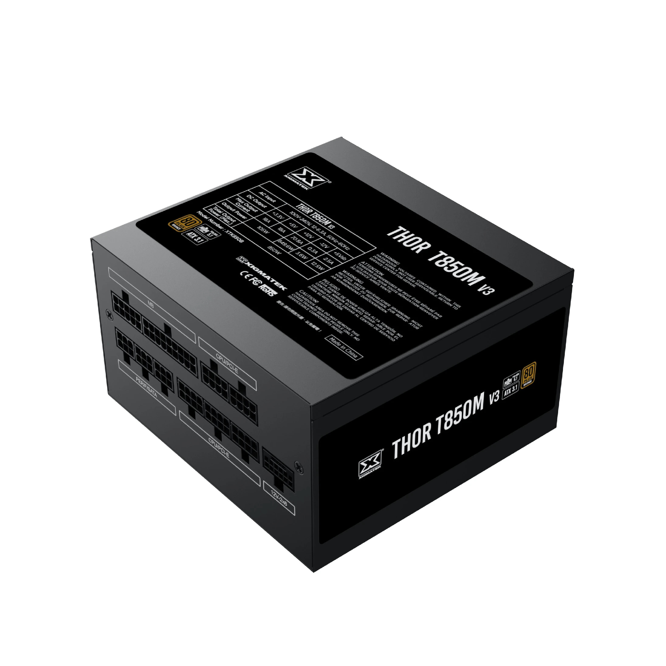 Xigmatek захранване PSU ATX 3.1 850W Bronze - Thor T850M V3