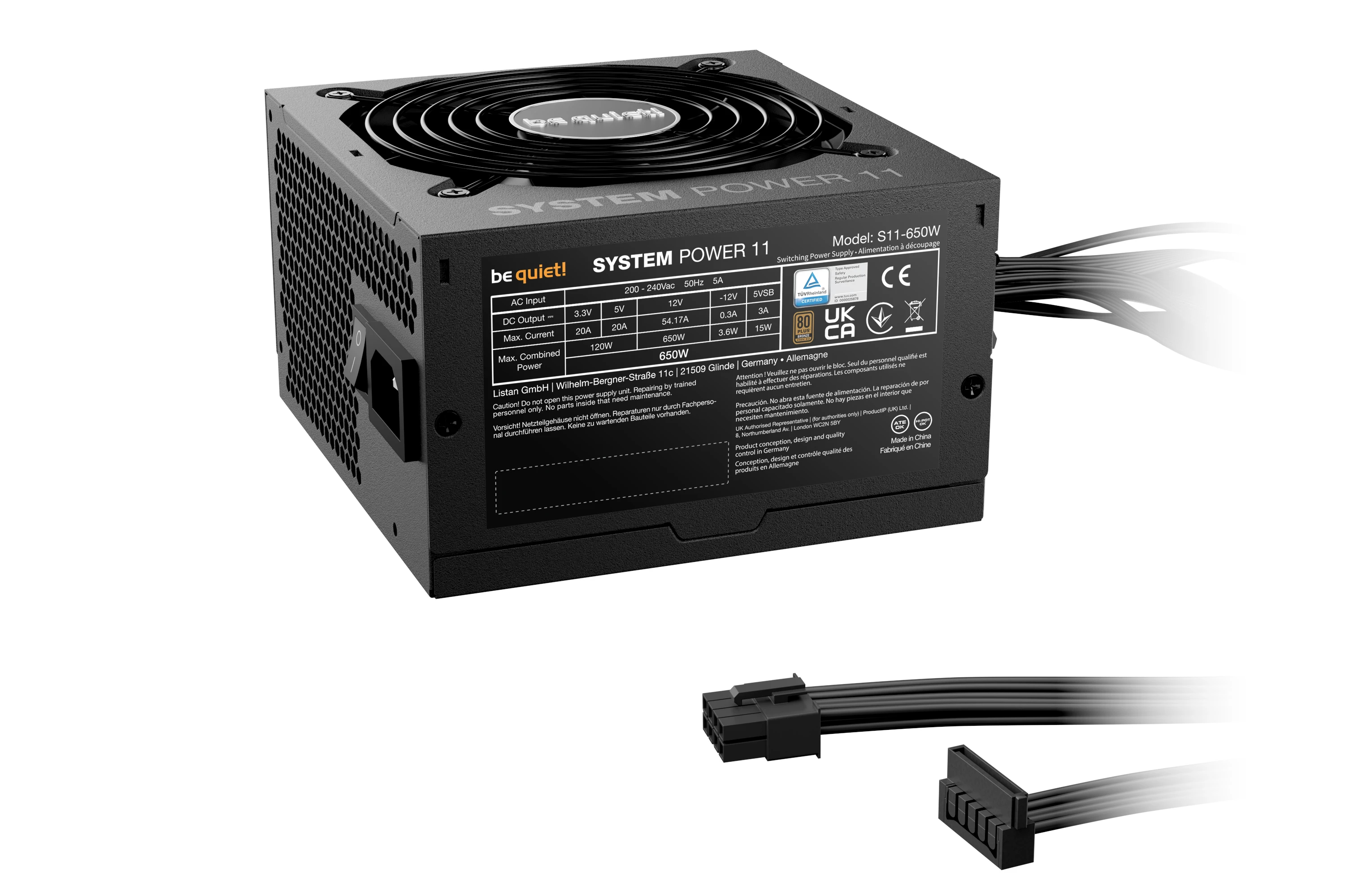 be quiet! захранване PSU ATX 3.1 Bronze - SYSTEM POWER 11 650W