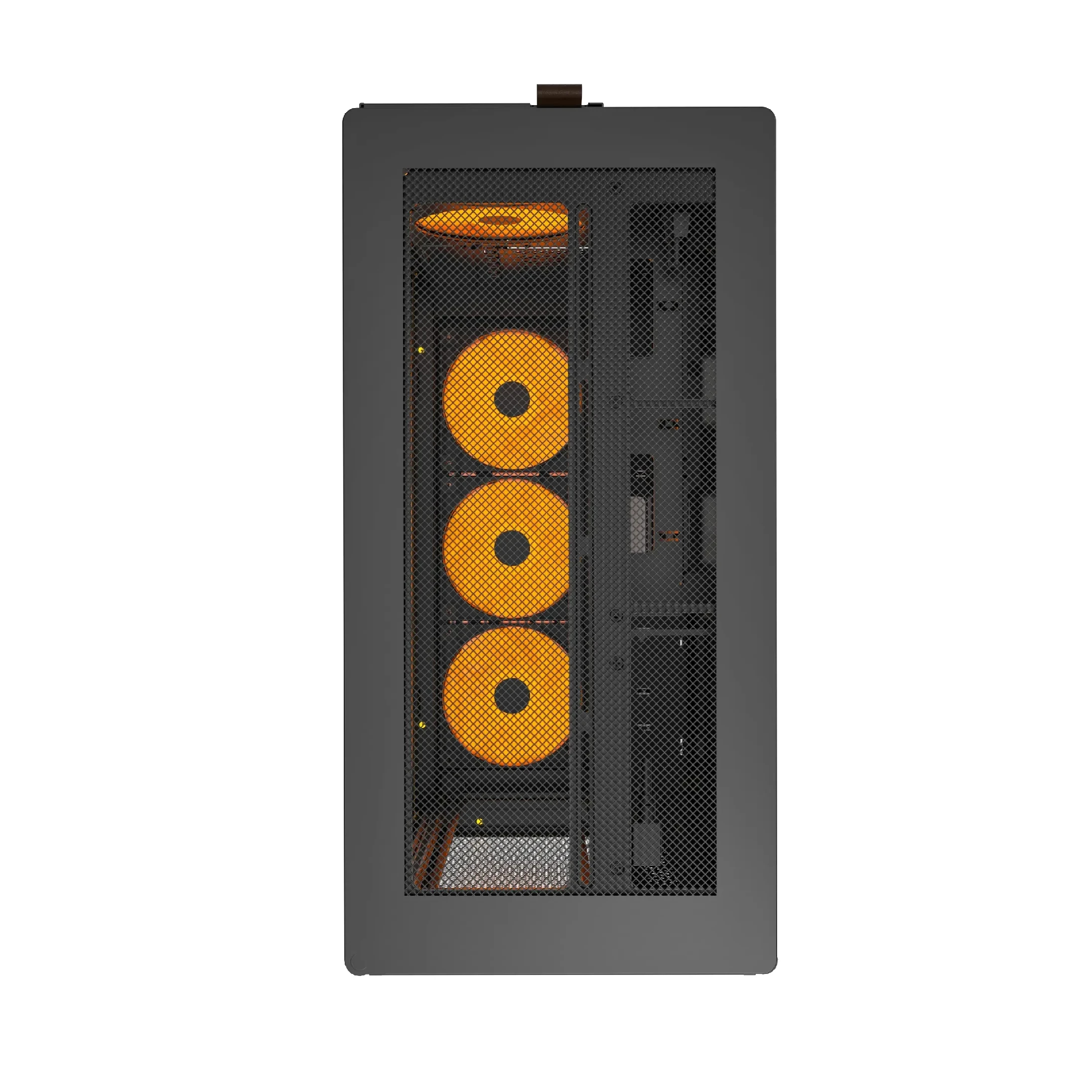 Montech кутия Case ATX - HS01 PRO (B) - 5 x 120 mm ARGB Fans, USB-C, Black