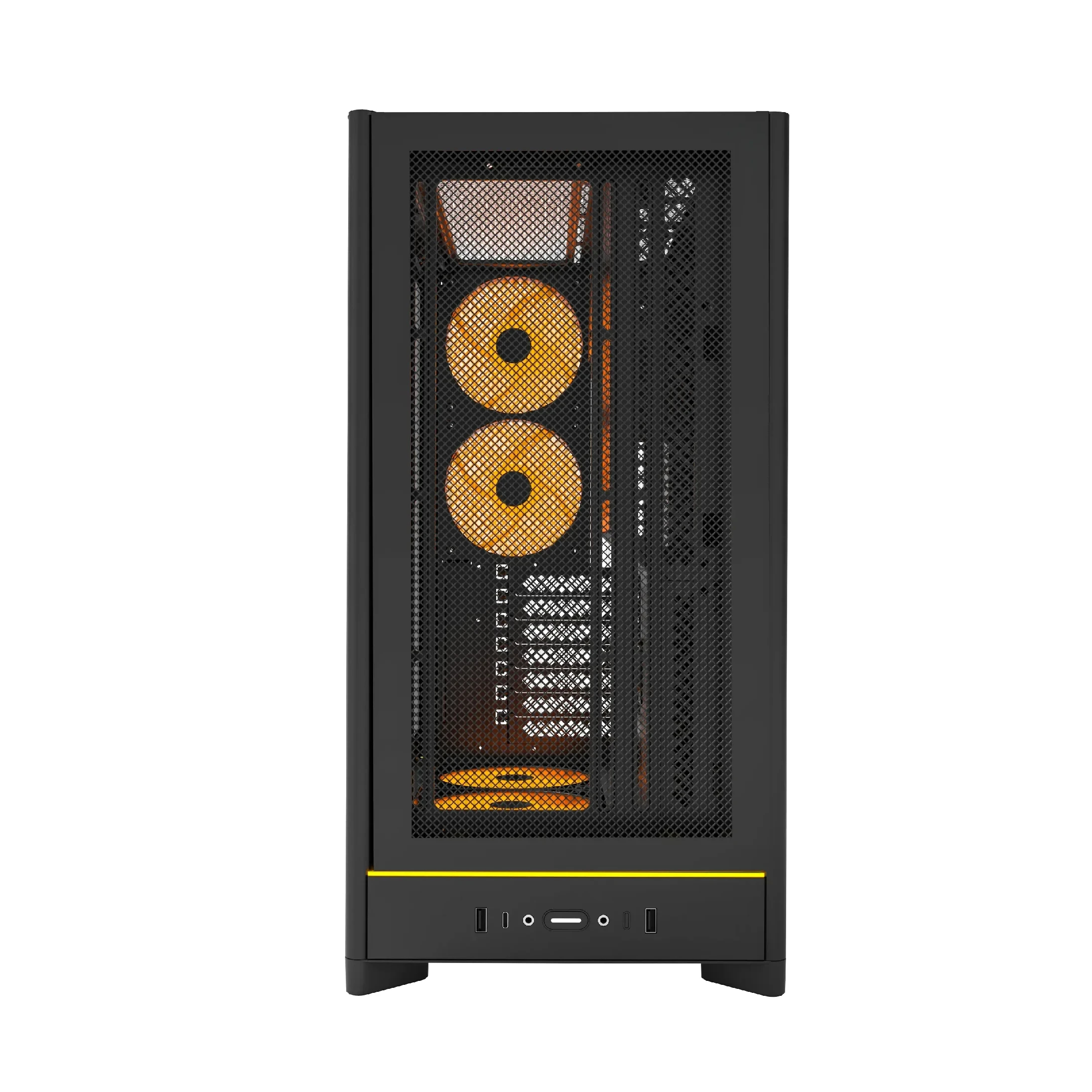 Montech кутия Case ATX - HS01 PRO (B) - 5 x 120 mm ARGB Fans, USB-C, Black