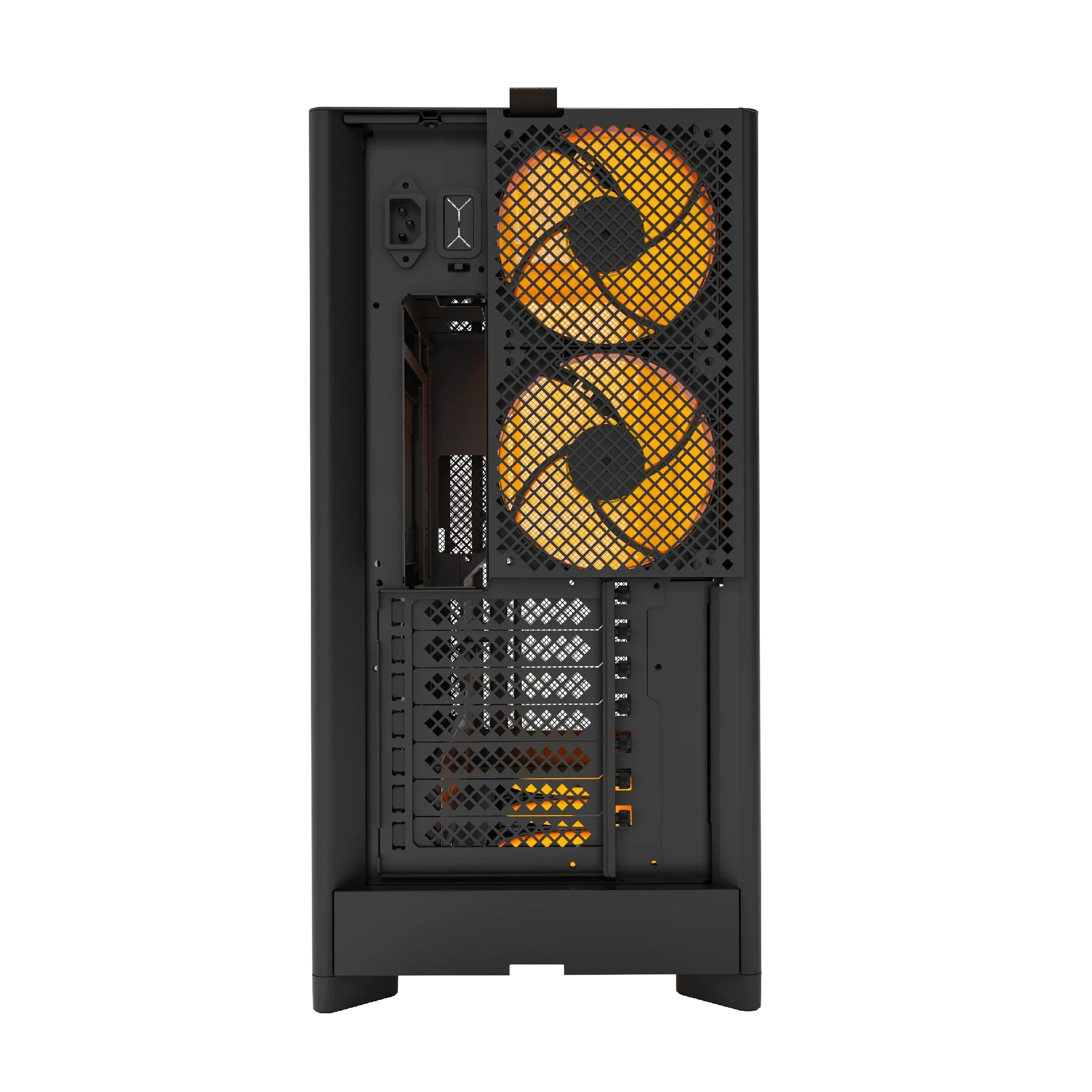 Montech кутия Case ATX - HS01 PRO (B) - 5 x 120 mm ARGB Fans, USB-C, Black