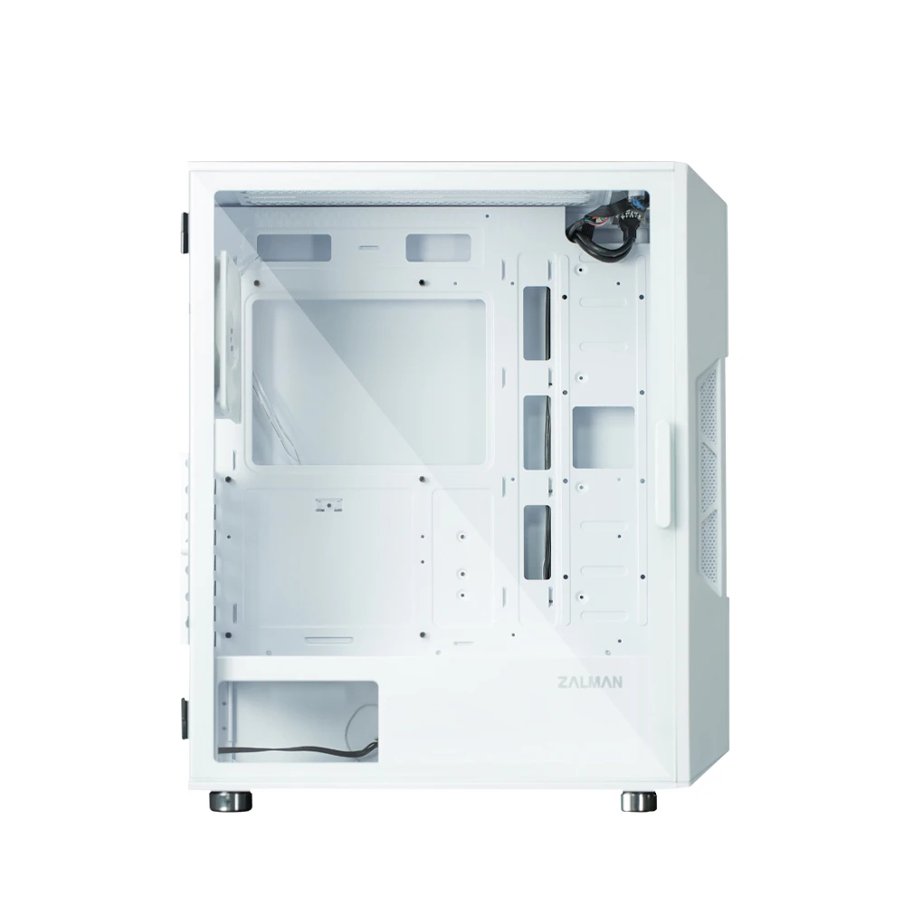 Zalman кутия Case ATX - i3 NEO ARGB White - Mesh, aRGB, Tempered Glass