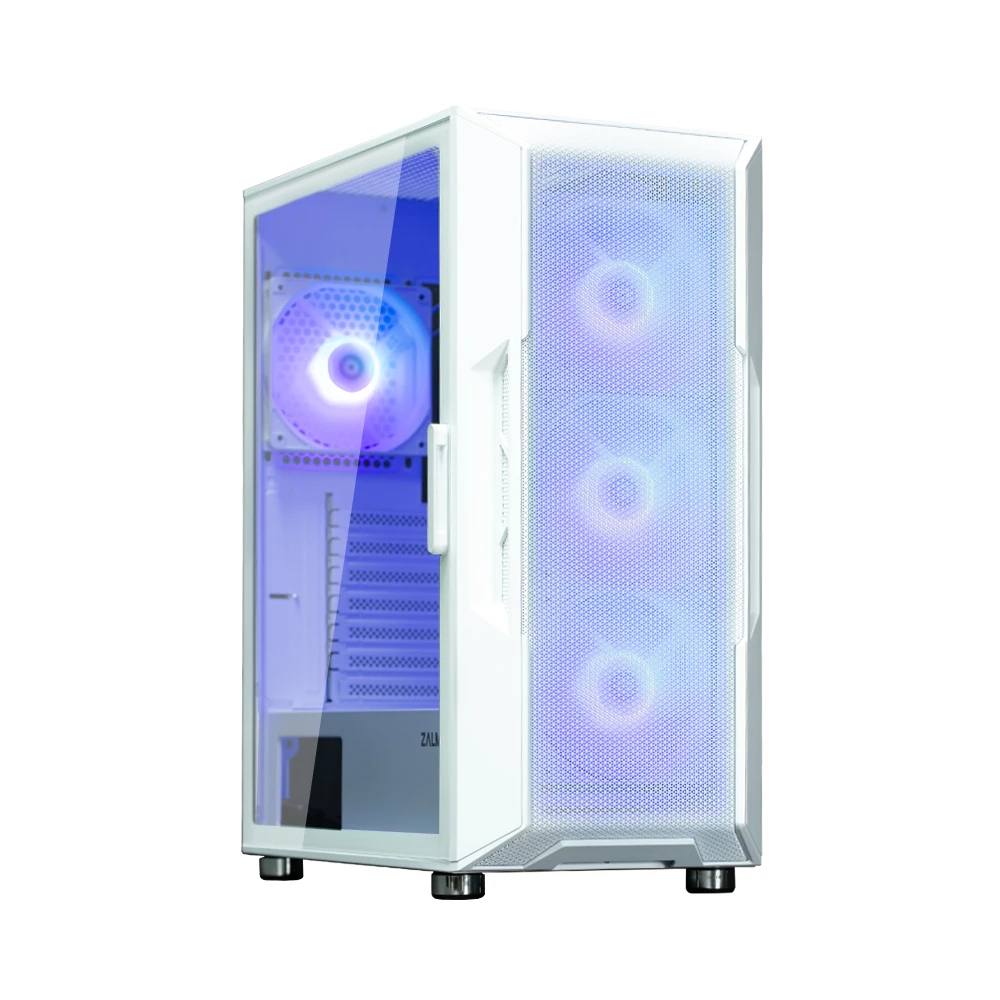 Zalman кутия Case ATX - i3 NEO ARGB White - Mesh, aRGB, Tempered Glass