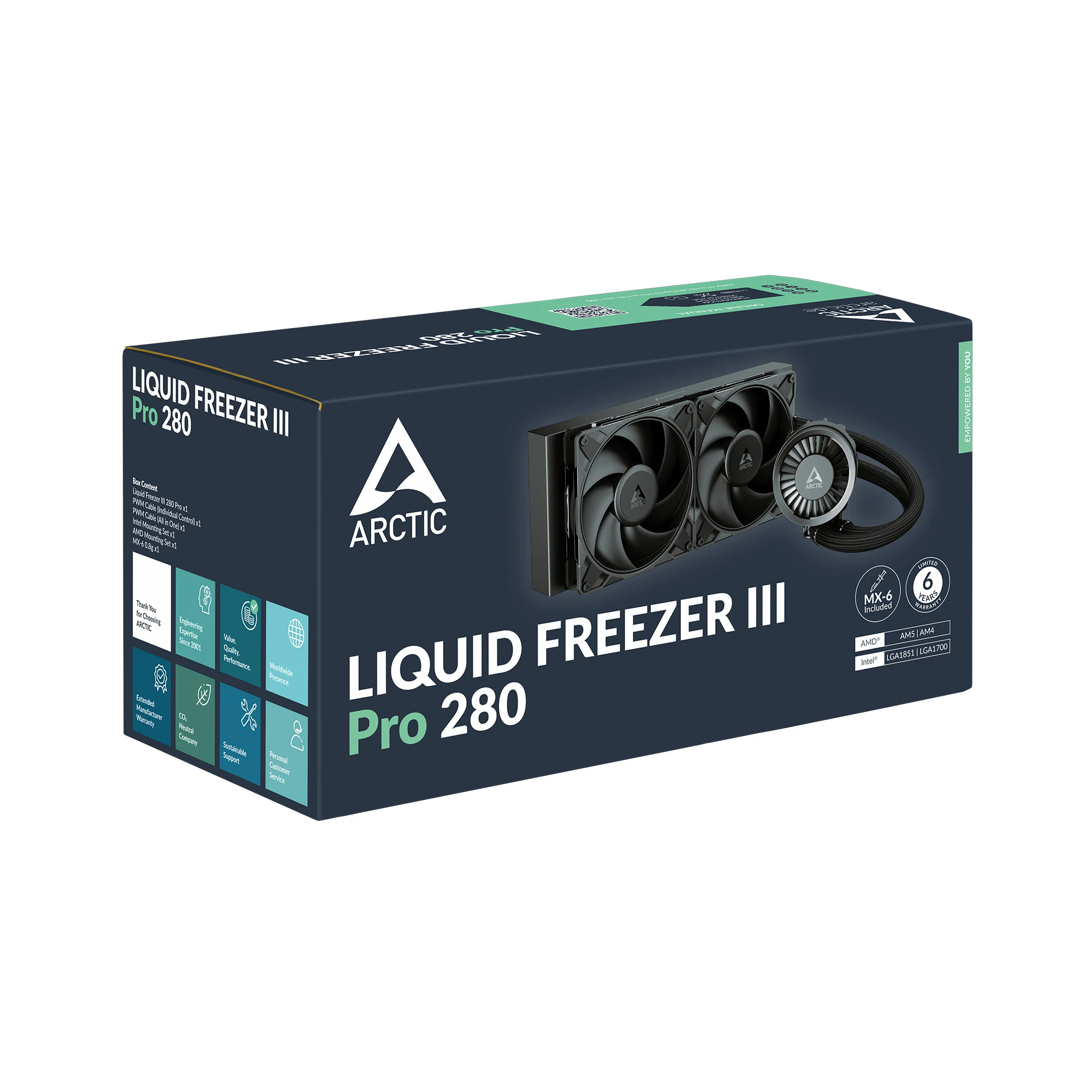 Arctic водно охлаждане Liquid Freezer III Pro 280 Black