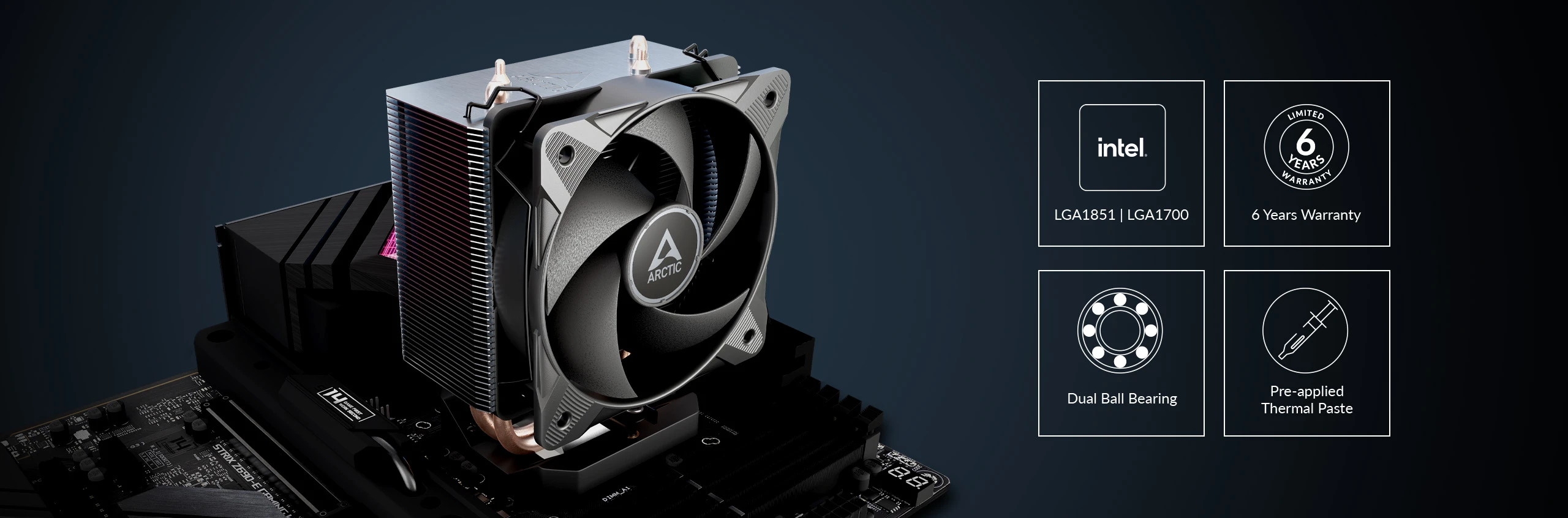 Arctic охладител Freezer 8i CO - LGA1851/LGA1700