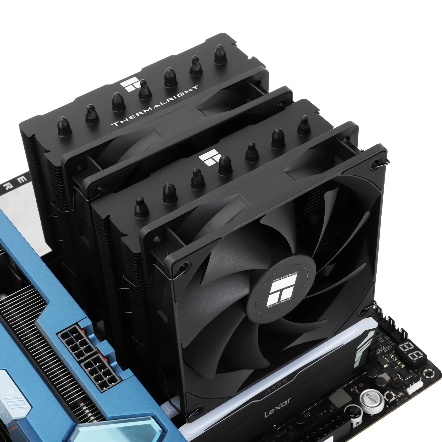 Thermalright охладител CPU Cooler Phantom Spirit 120 SE Black - Dual-Tower - LGA1851/LGA1700/AM5
