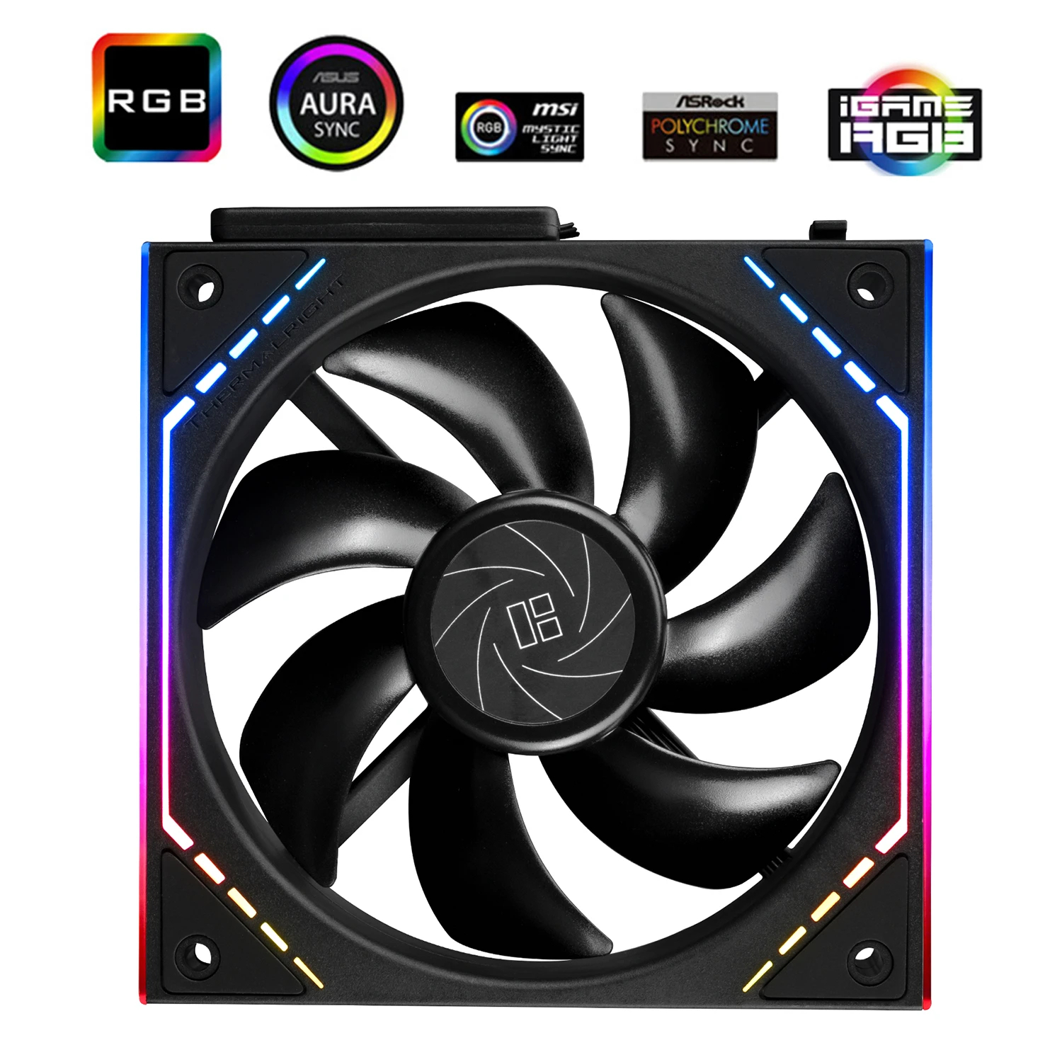 Thermalright Комплект вентилатори Fan Pack 3-in-1 3x120mm - TL-M12Q x 3 - Infinity Mirror, Daisy-Chain, A-RGB