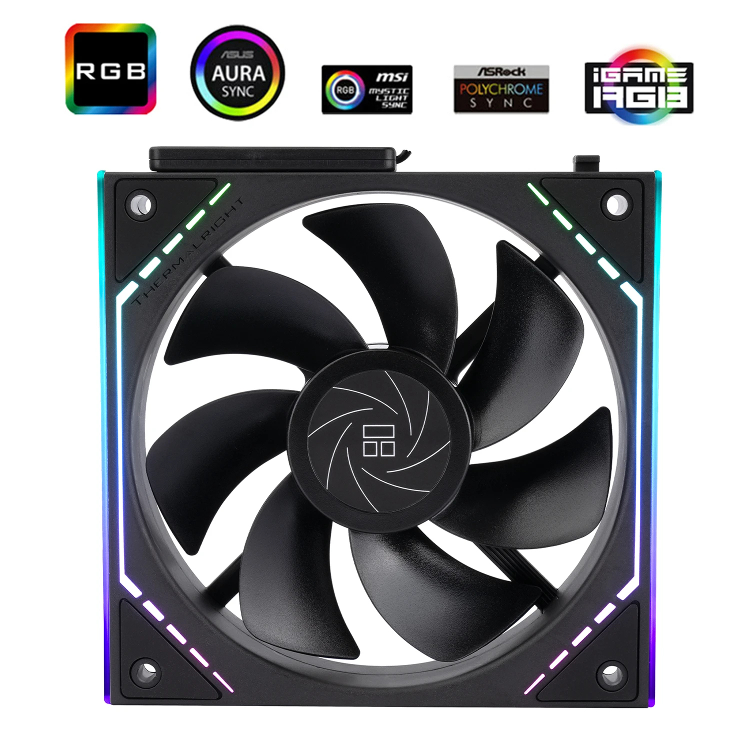 Thermalright Комплект вентилатори Fan Pack 3-in-1 3x120mm - TL-M12QR x 3 - Reverse, Infinity Mirror, Daisy-Chain, A-RGB