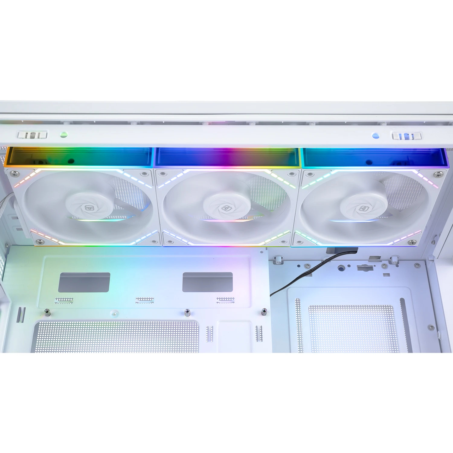 Thermalright Комплект вентилатори Fan Pack 3-in-1 3x120mm - TL-M12QW x 3 - White, Infinity Mirror, Daisy-Chain, A-RGB