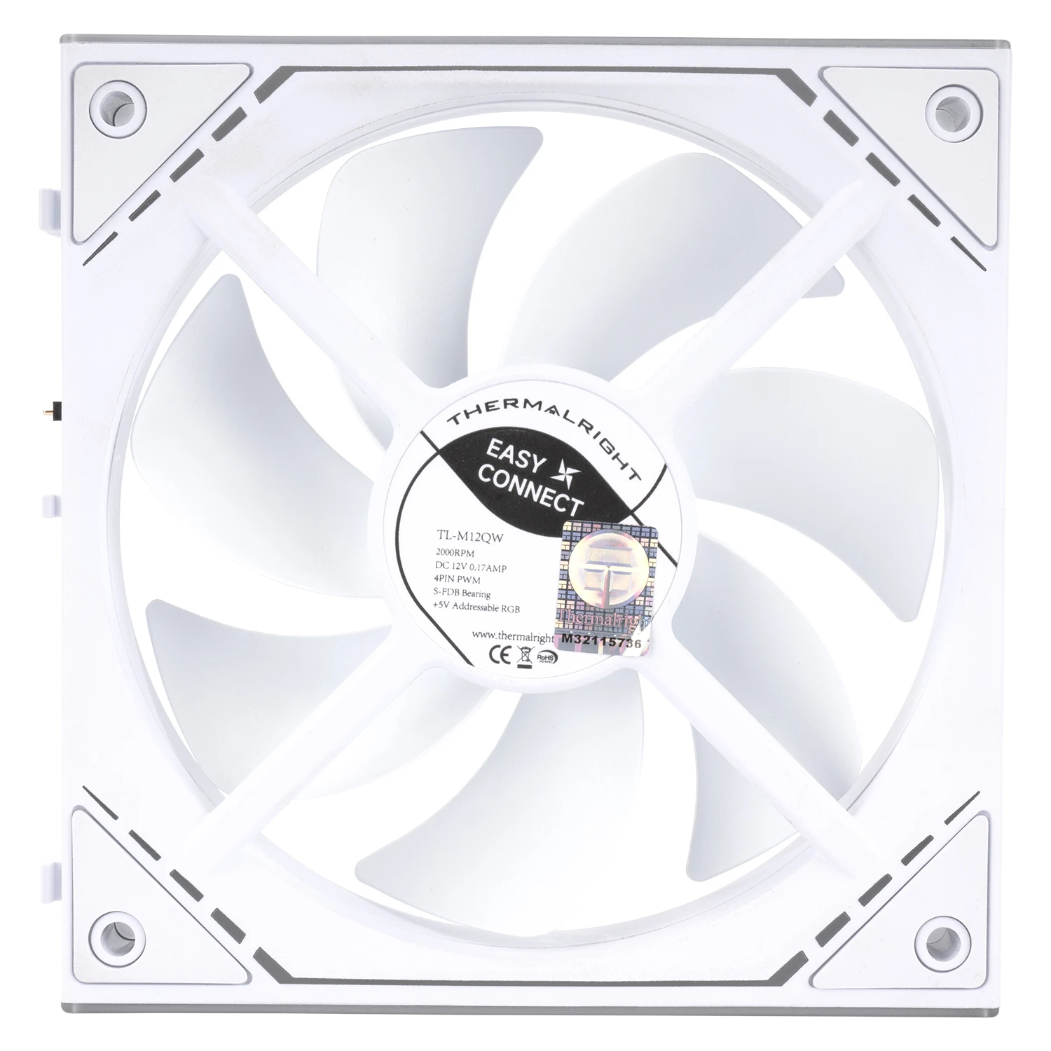 Thermalright Комплект вентилатори Fan Pack 3-in-1 3x120mm - TL-M12QW x 3 - White, Infinity Mirror, Daisy-Chain, A-RGB