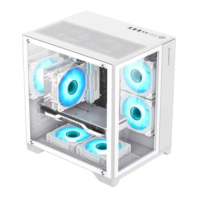 Gamemax кутия Case mATX - Infinity Mini White