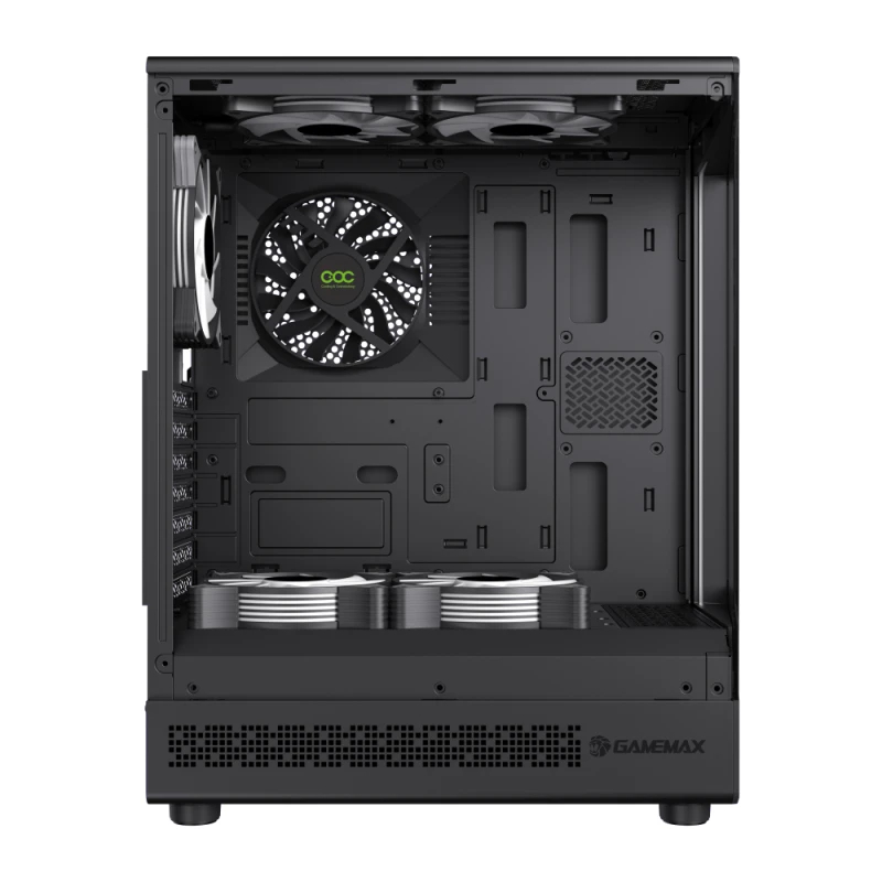Gamemax кутия Case ATX - Vista COC AB - 5 x 120 mm A-RGB Fans, MB Plate COC Fan