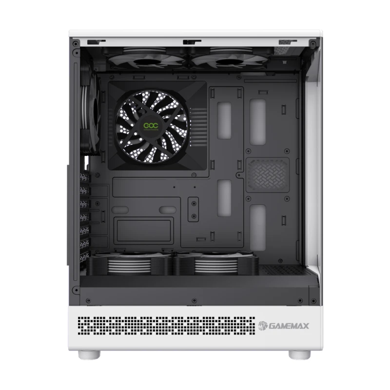 Gamemax кутия Case ATX - Vista COC AW - 5 x 120 mm A-RGB Fans, MB Plate COC Fan