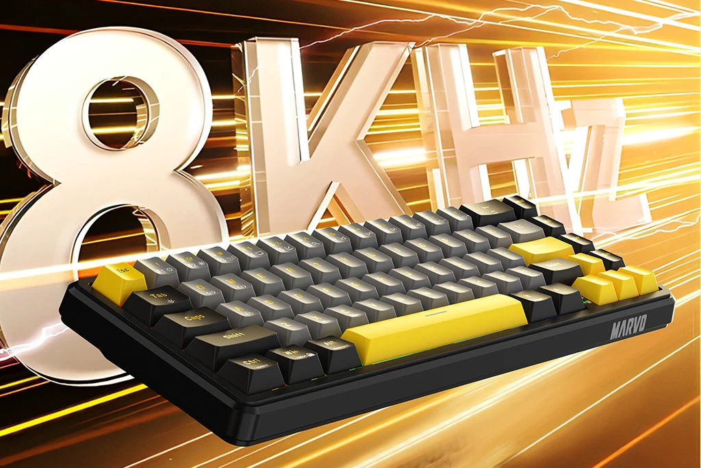 Marvo професионална геймърска механична клавиатура Professional Gaming Mechanical Keyboard Magma M40 KG964 - 8K, Magnetic Switches [Tactile]