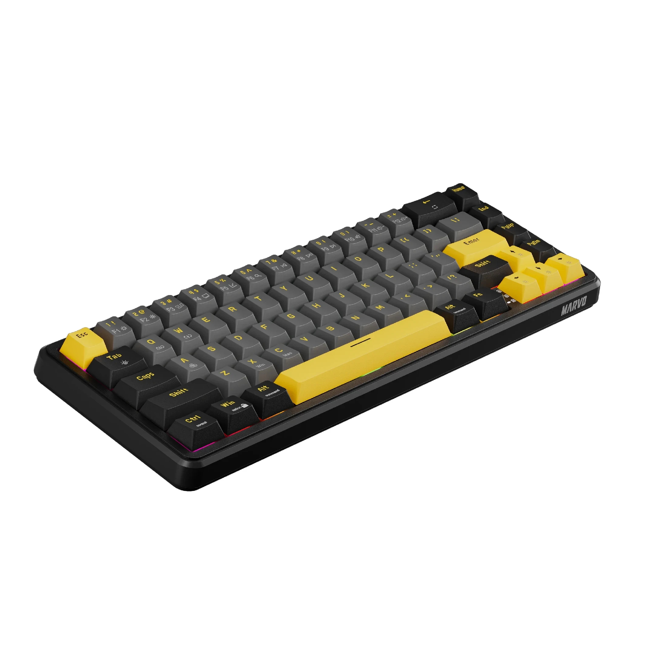 Marvo професионална геймърска механична клавиатура Professional Gaming Mechanical Keyboard Magma M40 KG964 - 8K, Magnetic Switches [Tactile]
