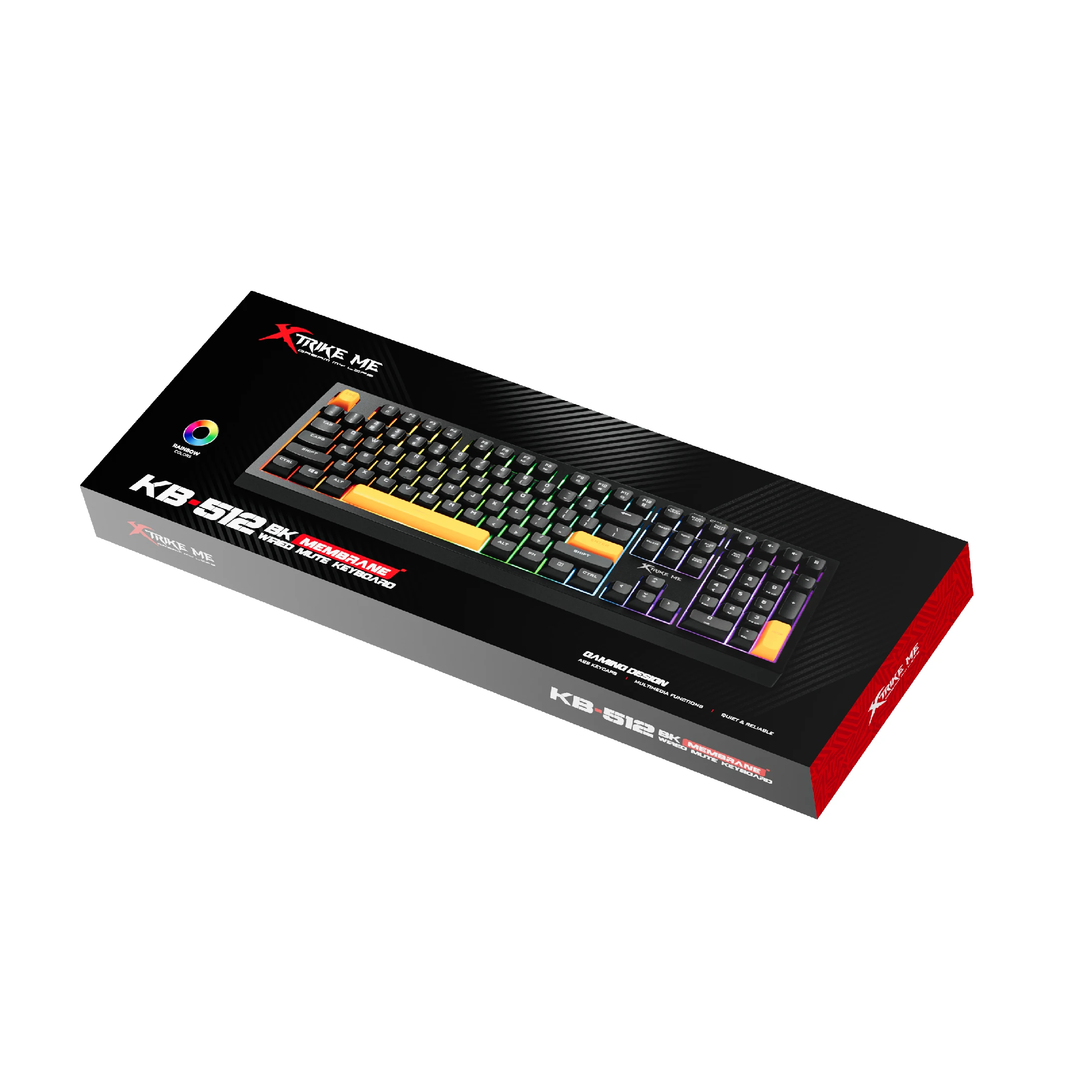 Xtrike ME геймърска клавиатура Gaming Keyboard 104 keys - KB-512 BK - Silent