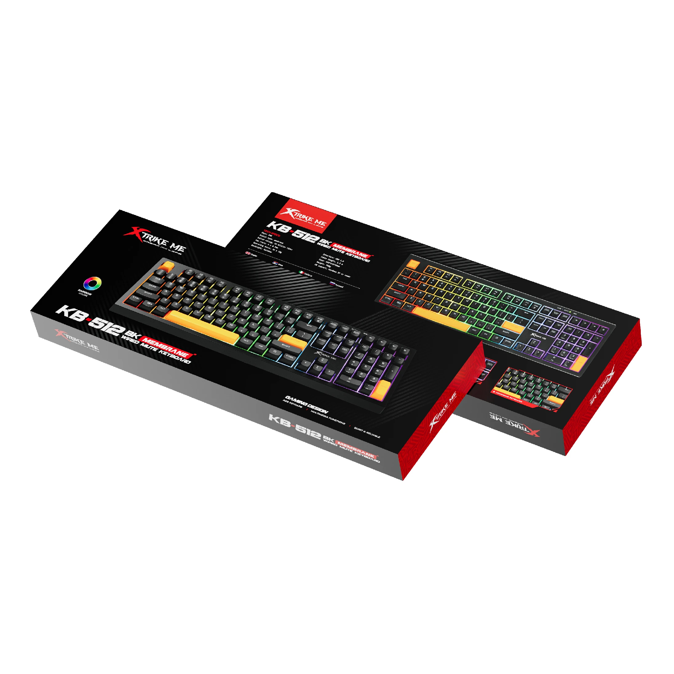 Xtrike ME геймърска клавиатура Gaming Keyboard 104 keys - KB-512 BK - Silent