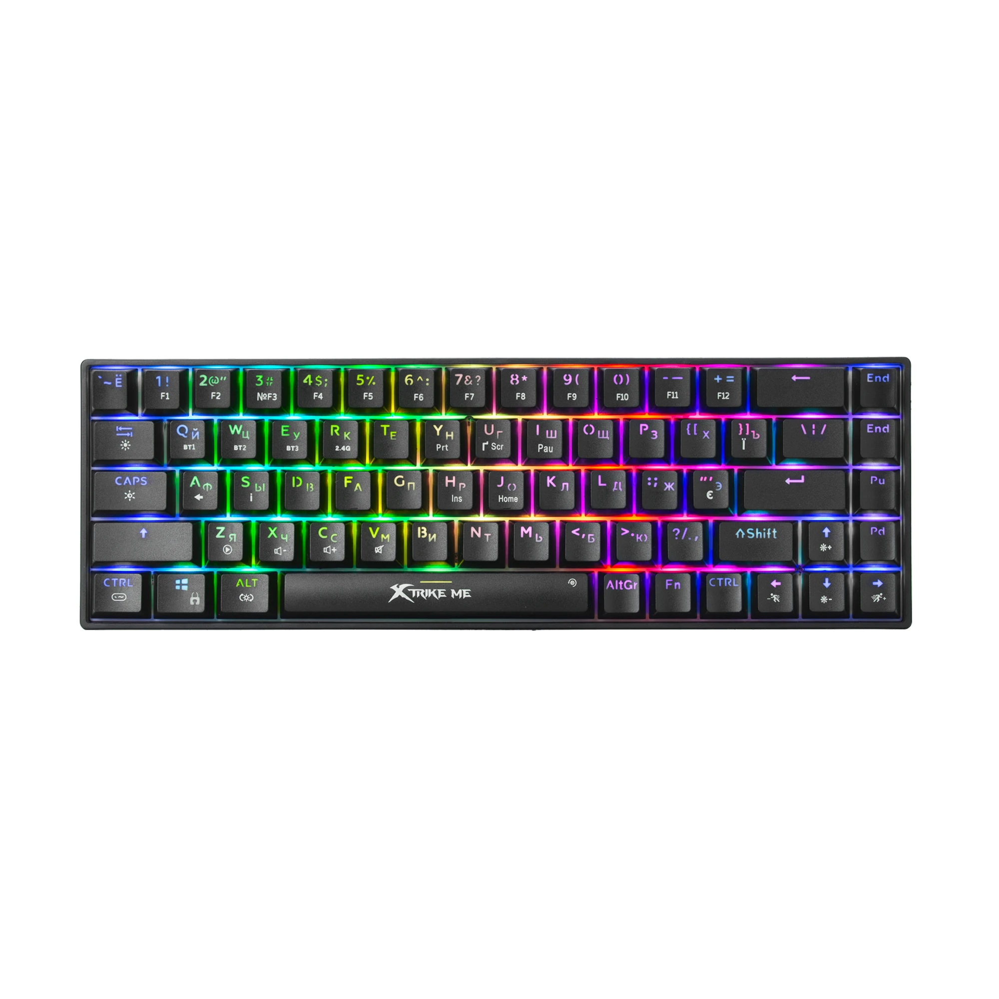 Xtrike ME безжична механична геймърска клавиатура Wireless Gaming Mechanical keyboard - GK-995W - RED switches, BT5.2, 2.4G