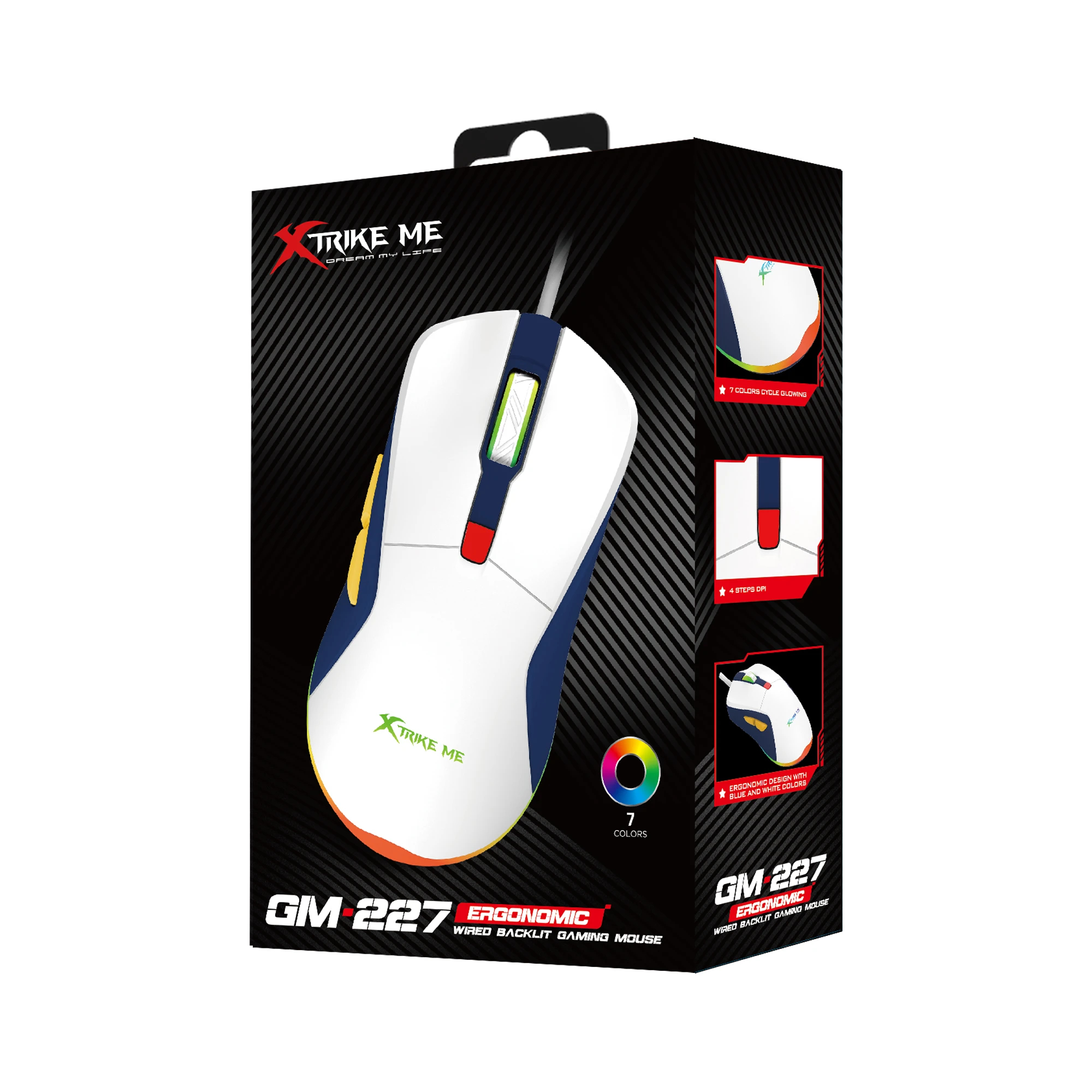 Xtrike ME Геймърска мишка Gaming Mouse GM-227 - 3600dpi