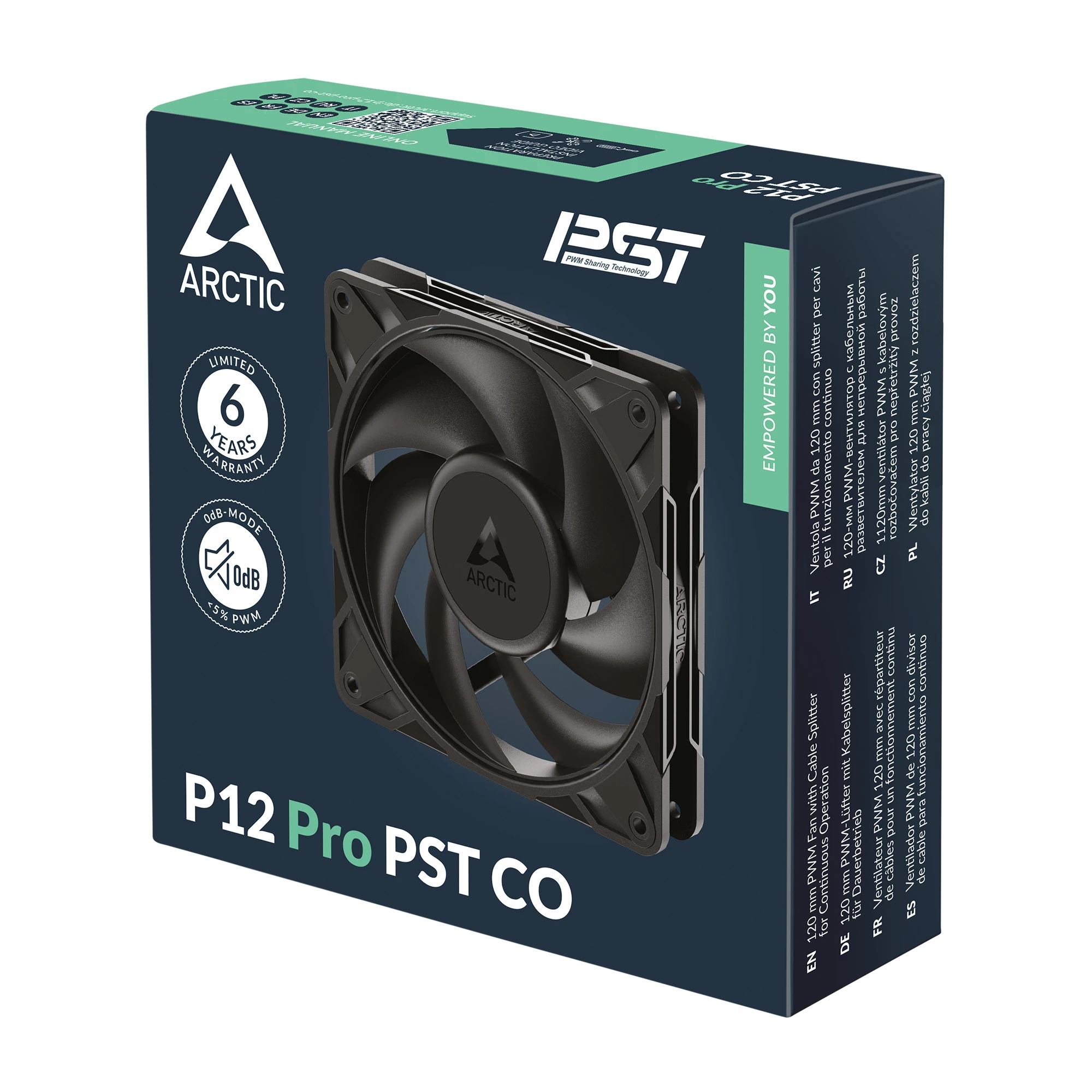 Arctic вентилатор Fan 120mm P12 Pro PST CO (Black)