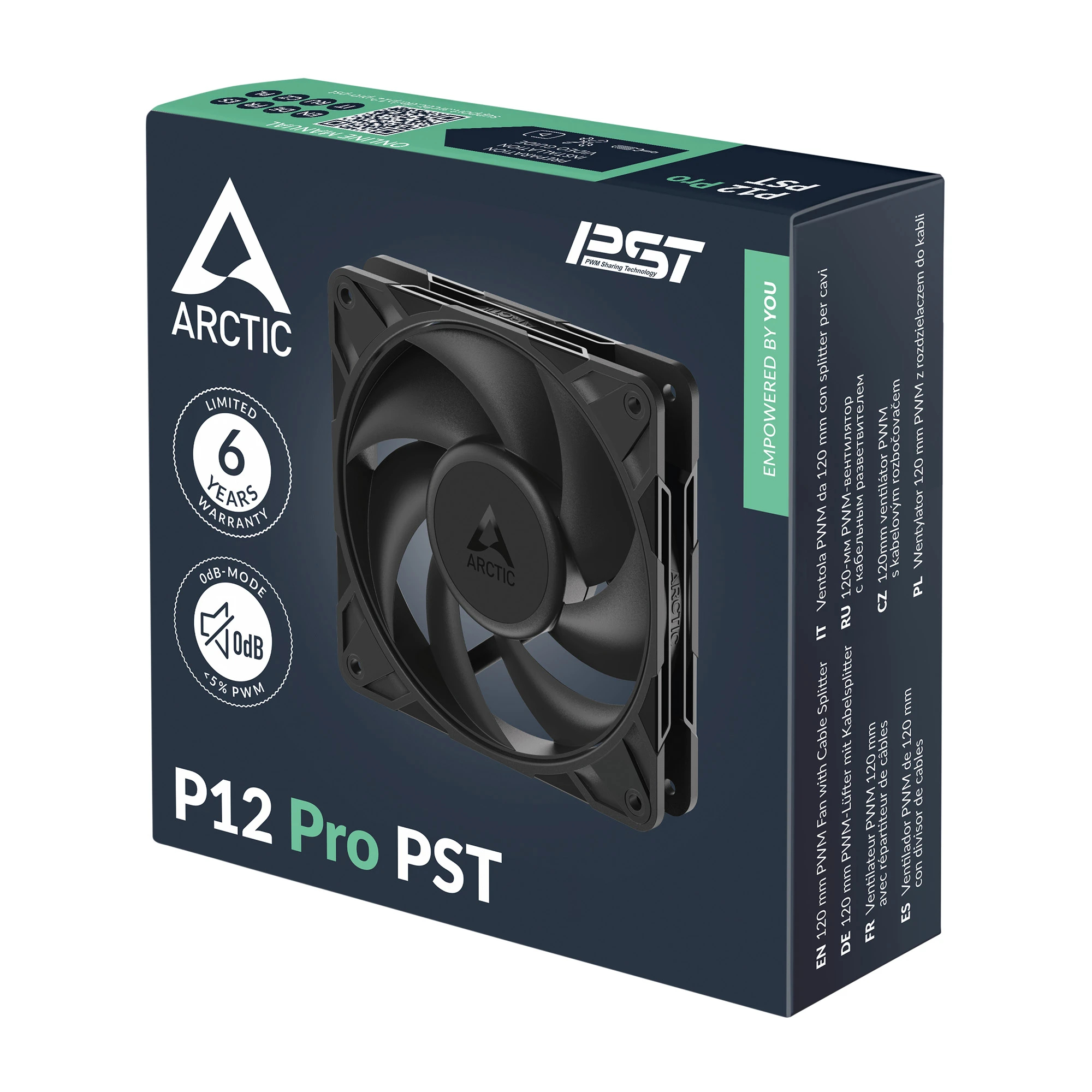 Arctic вентилатор Fan 120mm P12 Pro PST (Black)