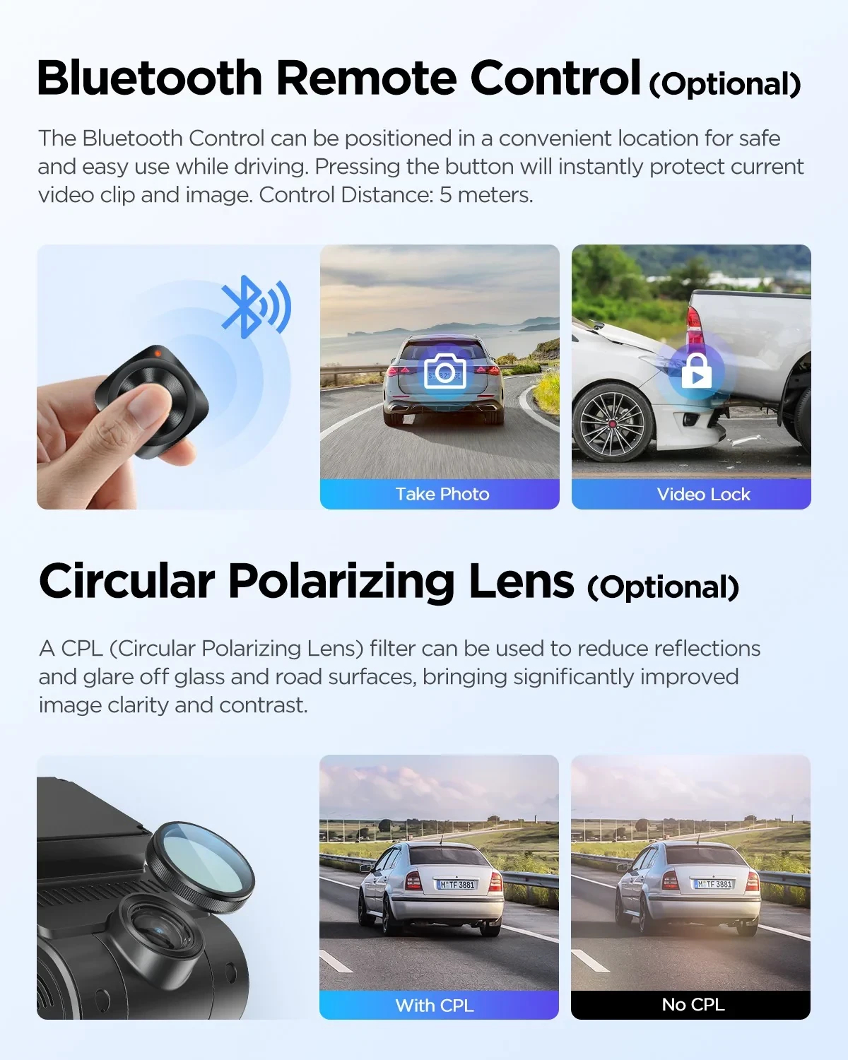 VIOFO Видеорегистратор Dash Cam A229 Plus 3 Channel - 2K, HDR, Sony STARVIS 2, GPS