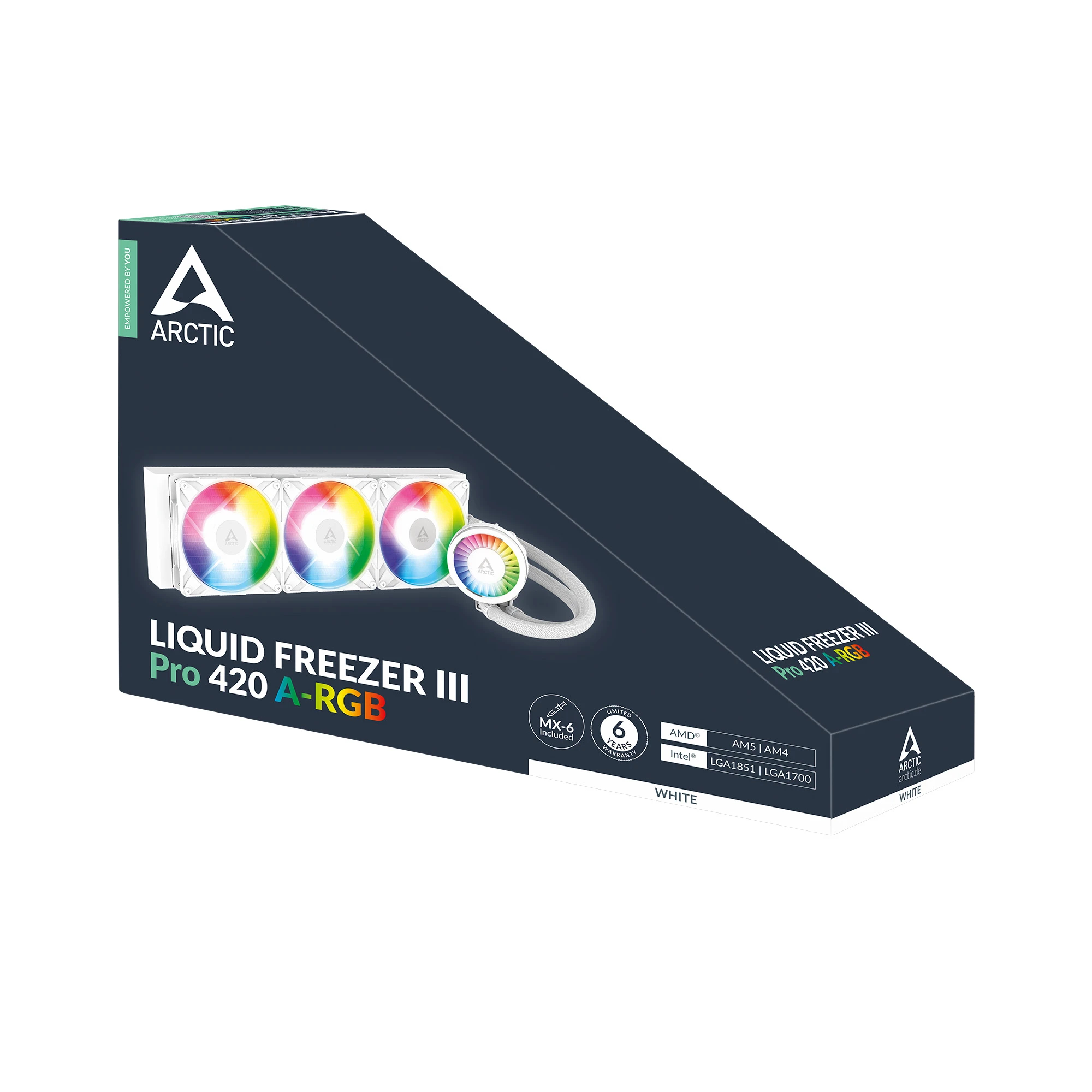 Arctic водно охлаждане Liquid Freezer III Pro 420 A-RGB White