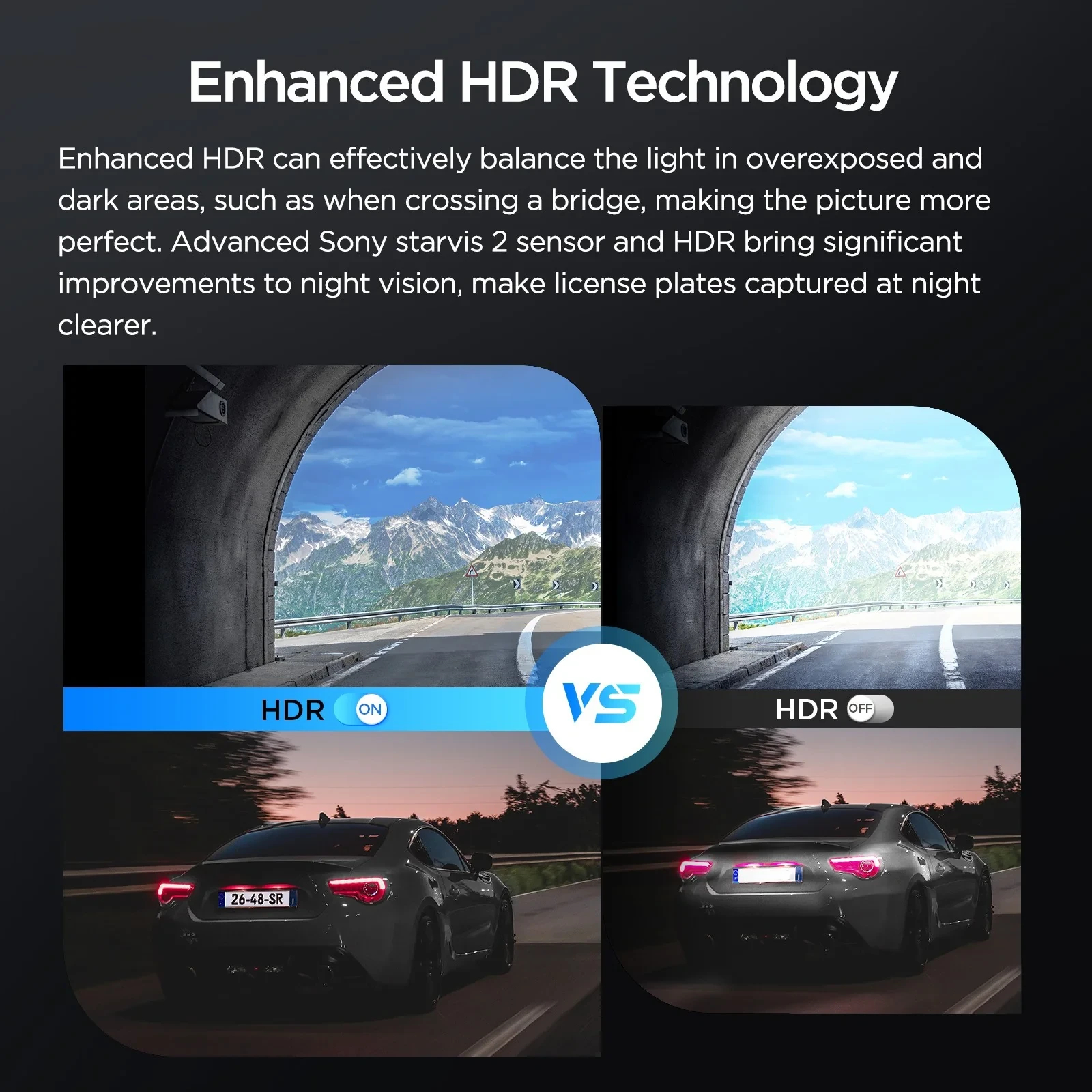 VIOFO Видеорегистратор Dash Cam VS1 - 2K, Sony STARVIS 2, 32GB SD Card Included, GPS, Bluetooth