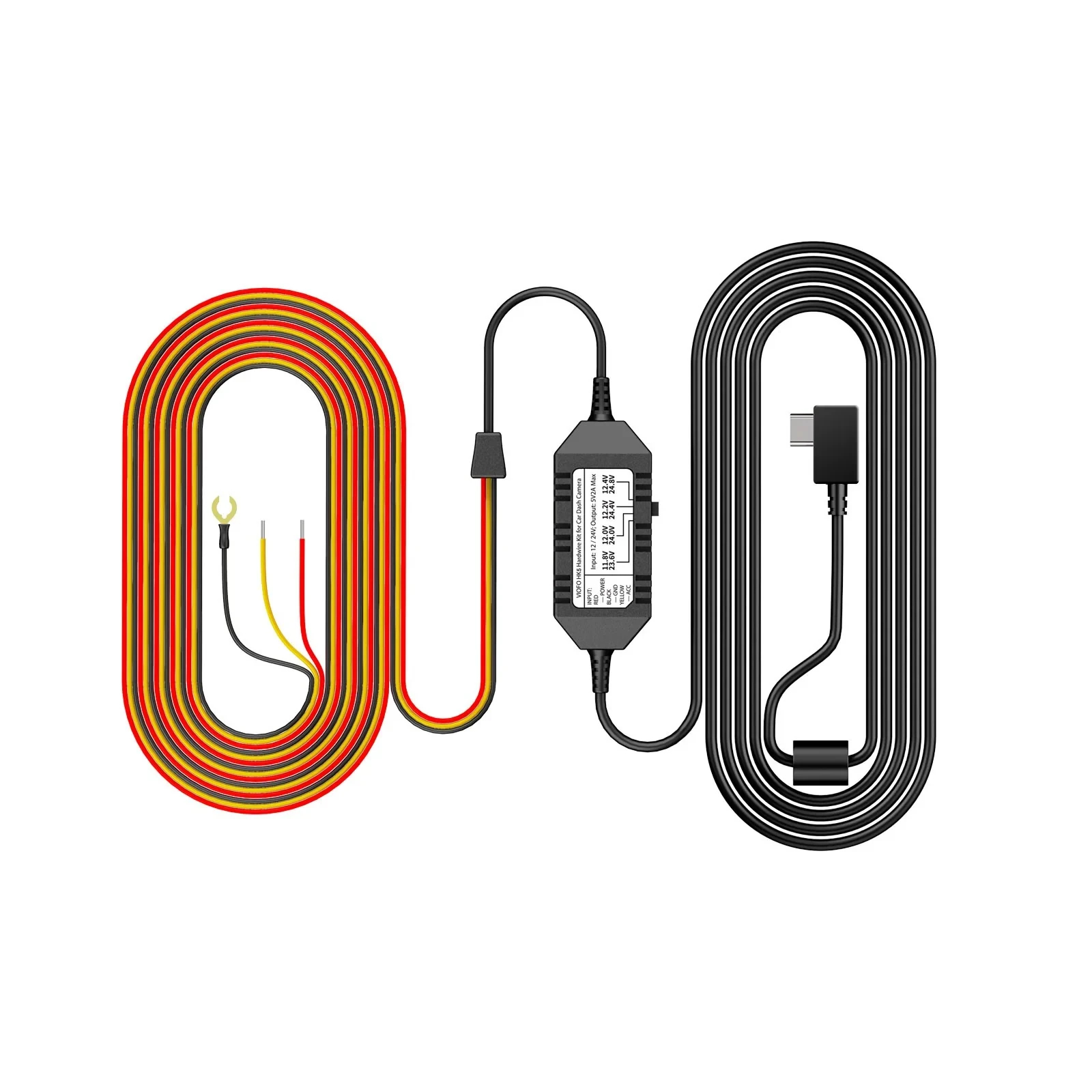 VIOFO Монтажен комплект Hardwire Kit - HK5 Type-C - Low Voltage Battery Protection