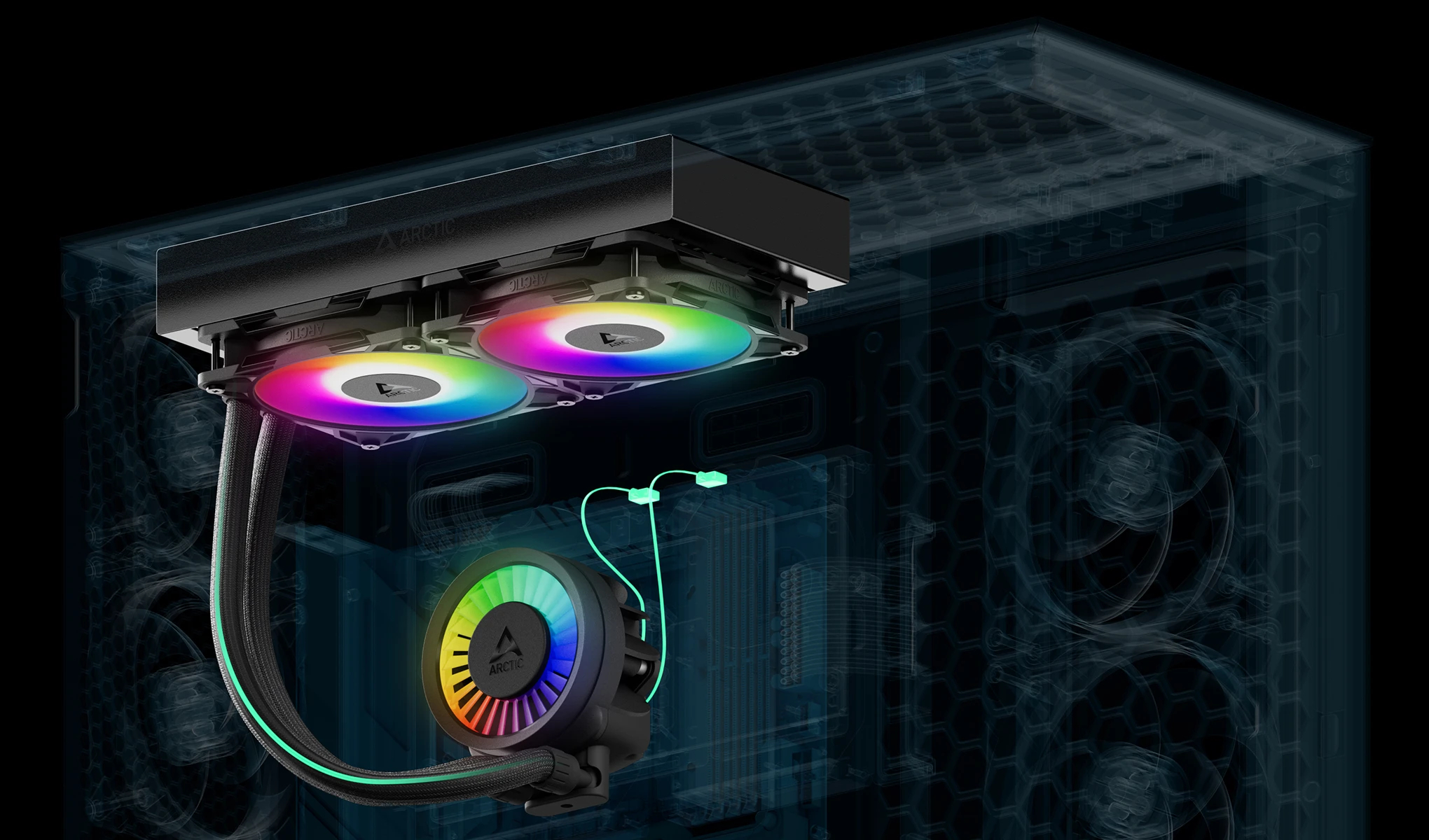 Arctic водно охлаждане Liquid Freezer III Pro 280 A-RGB Black