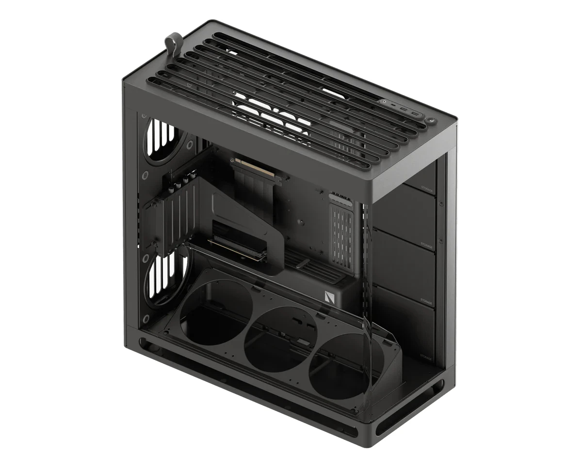 HAVN кутия Case E-ATX - HS 420 VGPU Edition Black - PCIe Gen 5 riser included