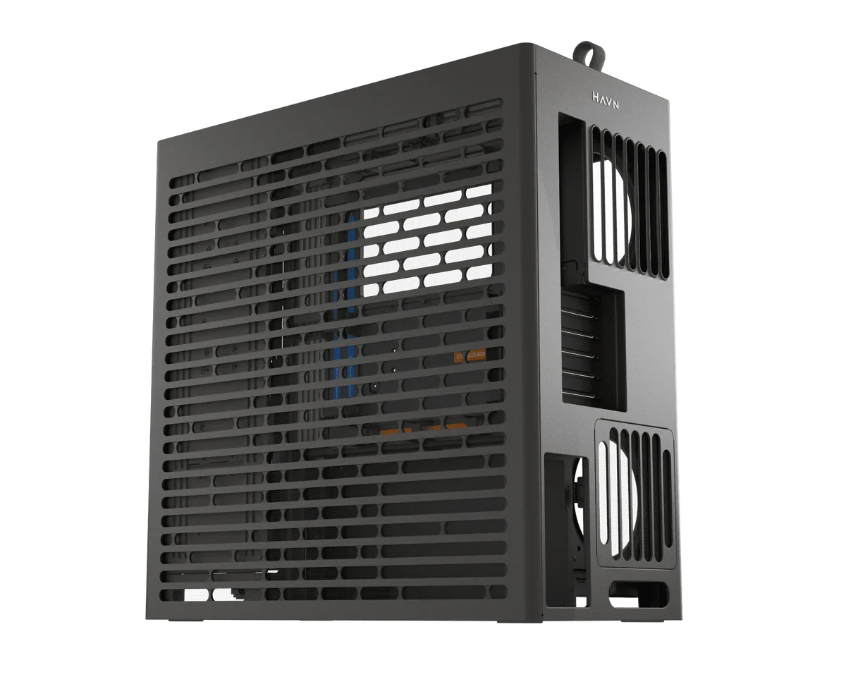 HAVN кутия Case E-ATX - HS 420 VGPU Edition Black - PCIe Gen 5 riser included