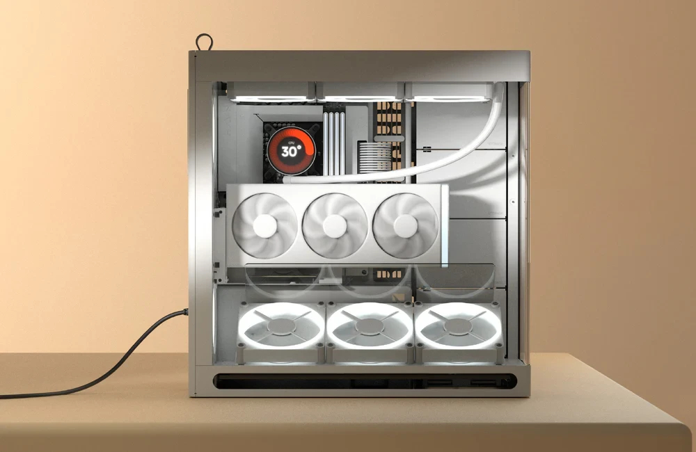 HAVN кутия Case E-ATX - HS 420 VGPU Edition Black - PCIe Gen 5 riser included