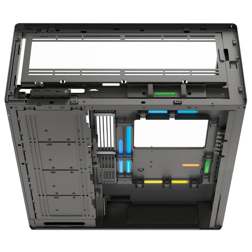 HAVN кутия Case E-ATX - HS 420 VGPU Edition Black - PCIe Gen 5 riser included