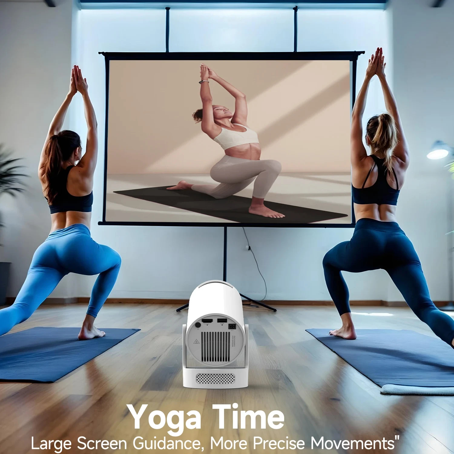 MagCubic преносим мултимедиен проектор Portable Multimedia Projector HY300 Pro+ - 4K, Android 11, Wi-Fi, Bluetooth 5.4