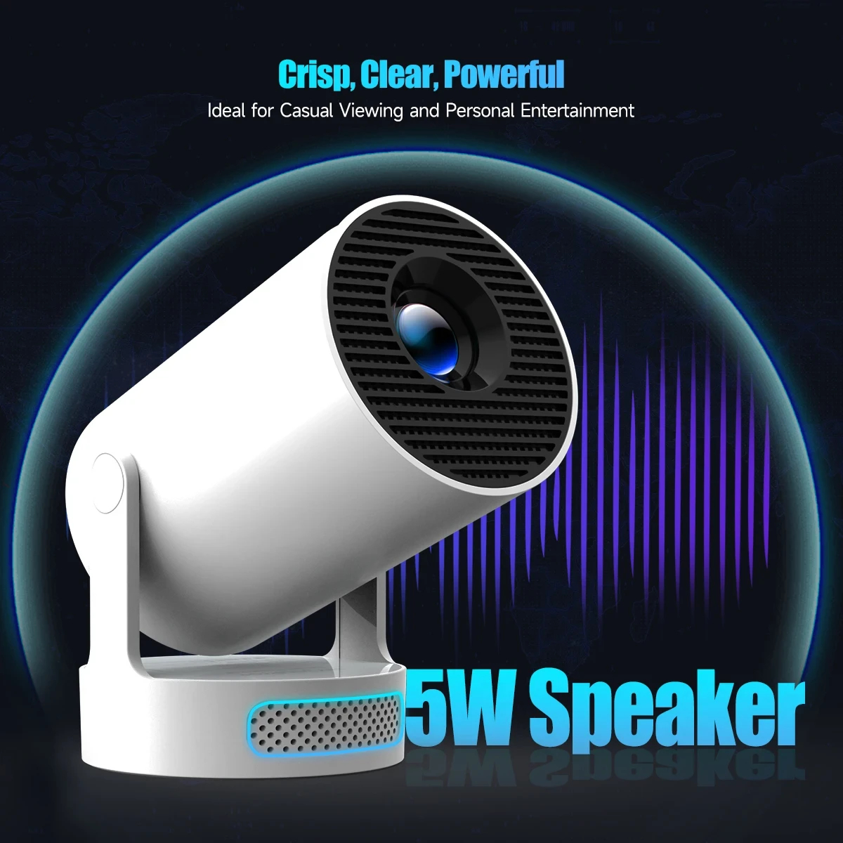MagCubic преносим мултимедиен проектор Portable Multimedia Projector HY300 Pro+ - 4K, Android 11, Wi-Fi, Bluetooth 5.4