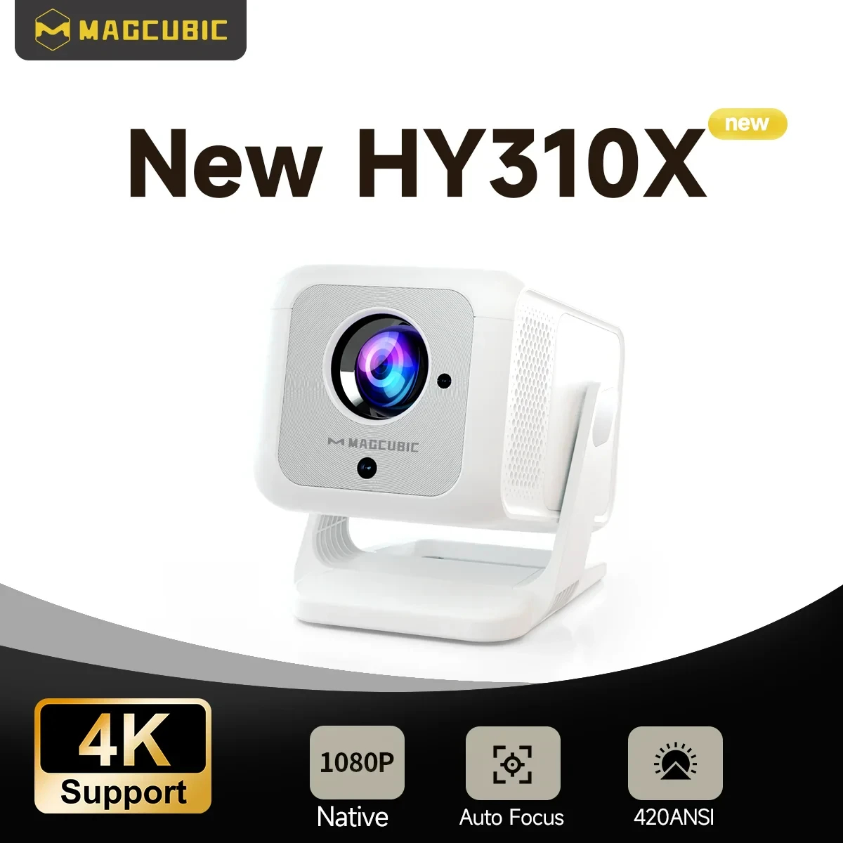MagCubic преносим мултимедиен проектор Portable Multimedia Projector HY310X - 4K, Android 11, Wi-Fi, Bluetooth 5.2