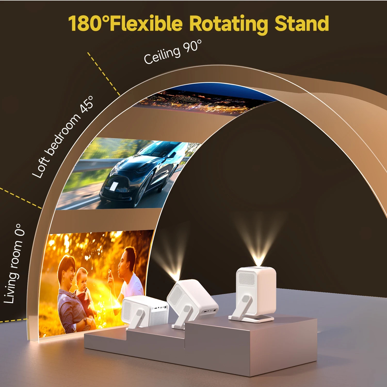 MagCubic преносим мултимедиен проектор Portable Multimedia Projector HY310X - 4K, Android 11, Wi-Fi, Bluetooth 5.2