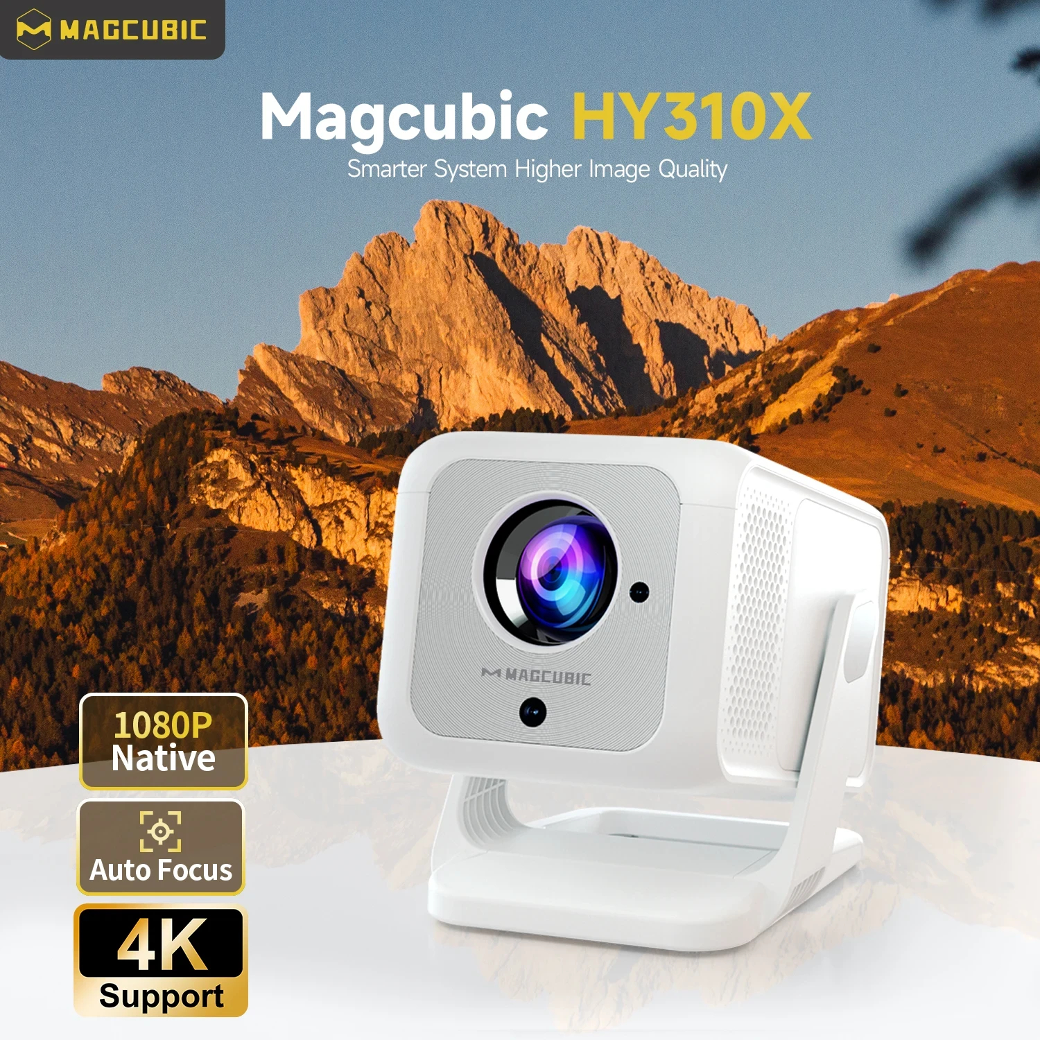 MagCubic преносим мултимедиен проектор Portable Multimedia Projector HY310X - 4K, Android 11, Wi-Fi, Bluetooth 5.2