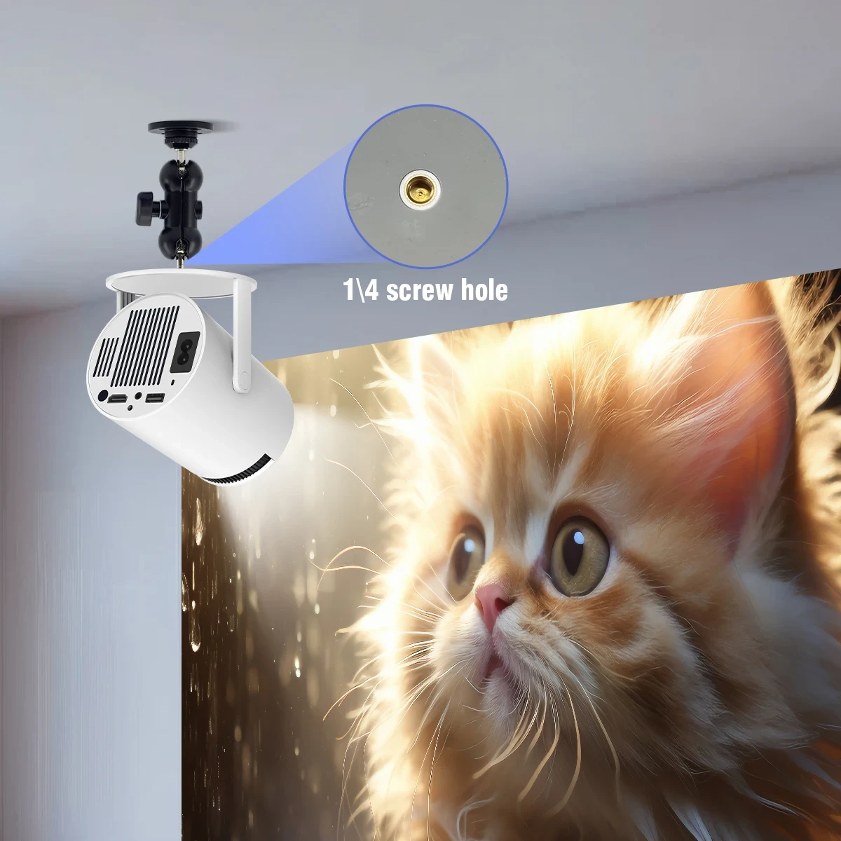 MagCubic преносим мултимедиен проектор Portable Multimedia Projector HY310X - 4K, Android 11, Wi-Fi, Bluetooth 5.2