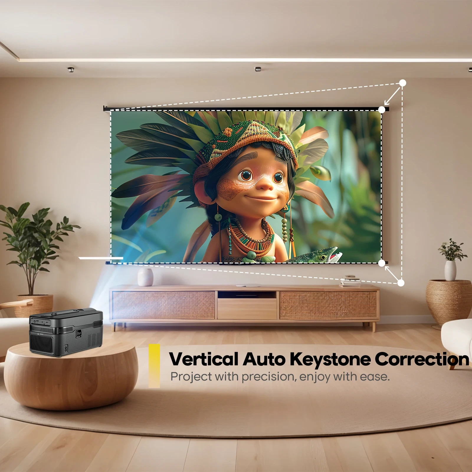 MagCubic преносим мултимедиен проектор Portable Multimedia Projector HY450C - 8K, Android 11, Wi-Fi 6, Bluetooth 5.4