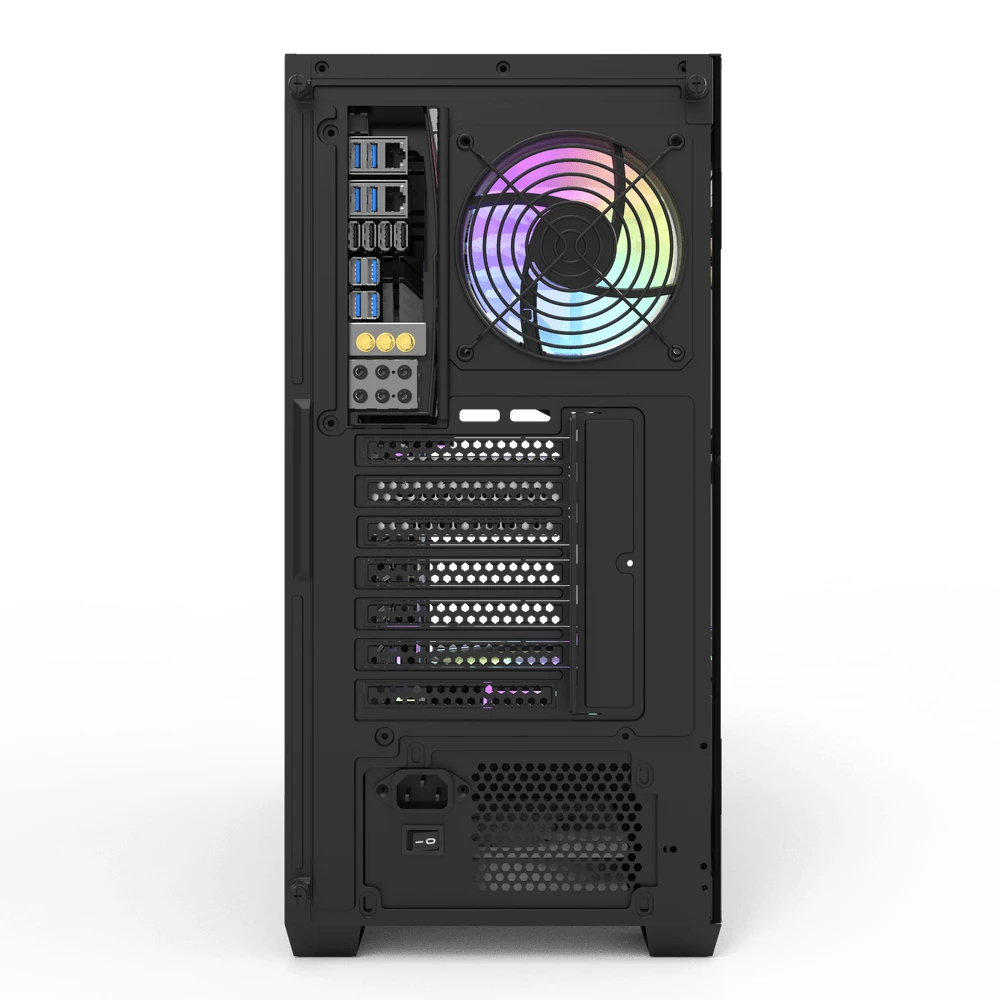 Darkflash кутия Case ATX - DS900 Black - 7 x 120 mm A-RGB fans included, USB-C