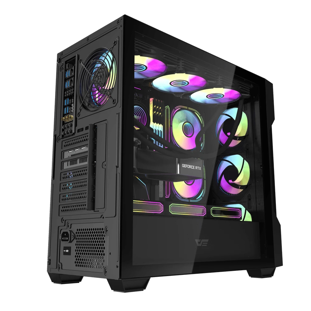 Darkflash кутия Case ATX - DS900 Mesh Black - 4 x 120 mm A-RGB fans included