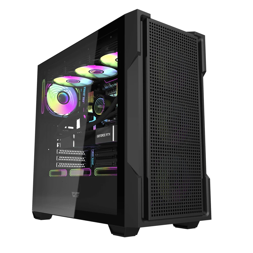 Darkflash кутия Case ATX - DS900 Mesh Black - 4 x 120 mm A-RGB fans included