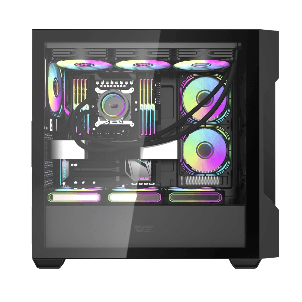 Darkflash кутия Case ATX - DS900 Mesh Black - 4 x 120 mm A-RGB fans included