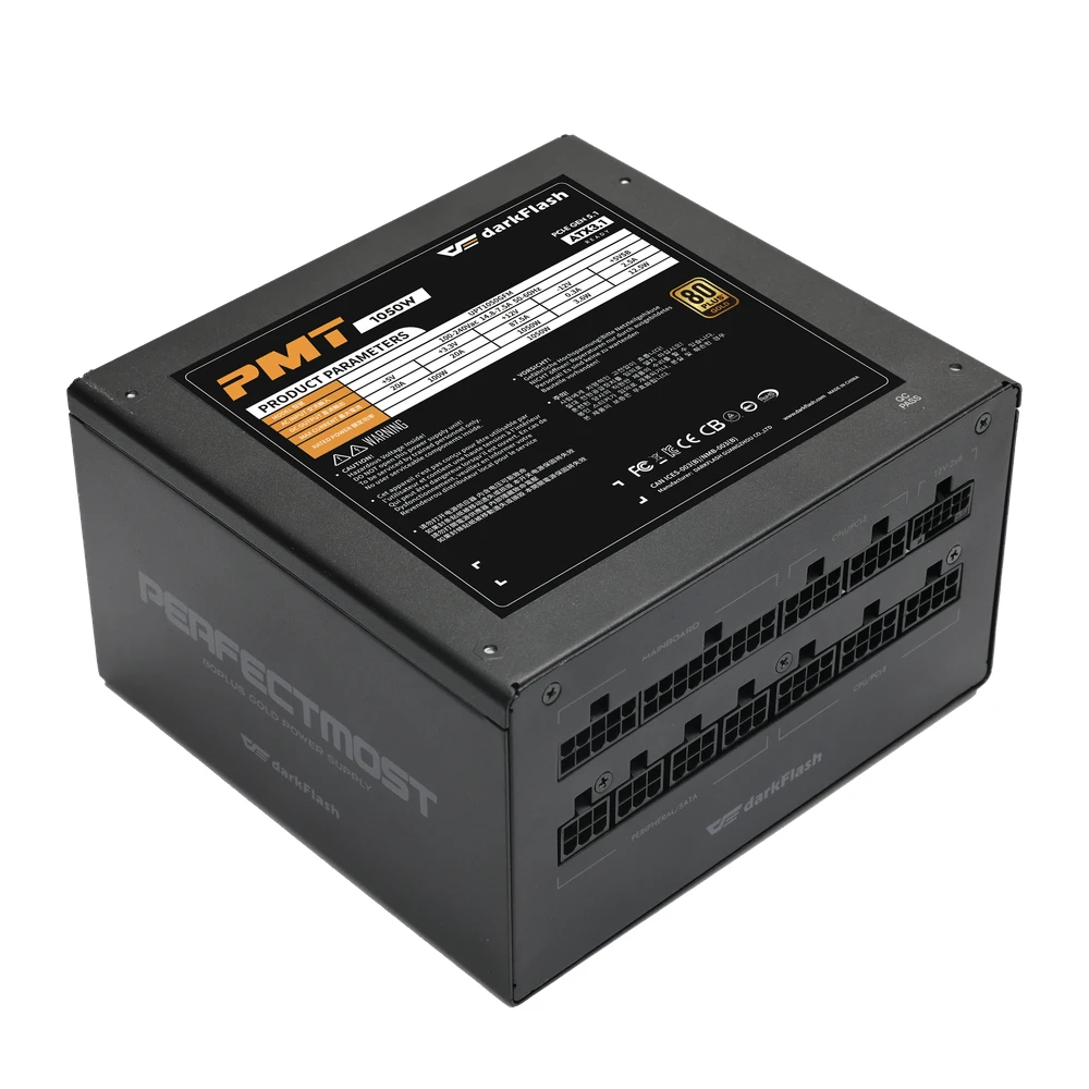 Darkflash захранване PSU ATX 3.1 1050W Gold, Full Modular, PCIe 5.1 - PMT1050 A3
