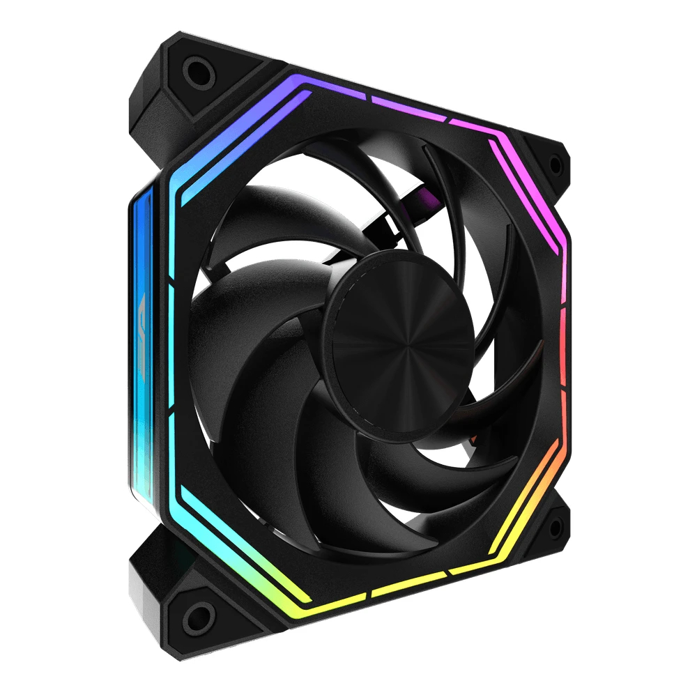 Darkflash Комплект вентилатори Fan Pack 3-in-1 3x120mm - INF34 Black, Daisy-Chain, Addressable RGB